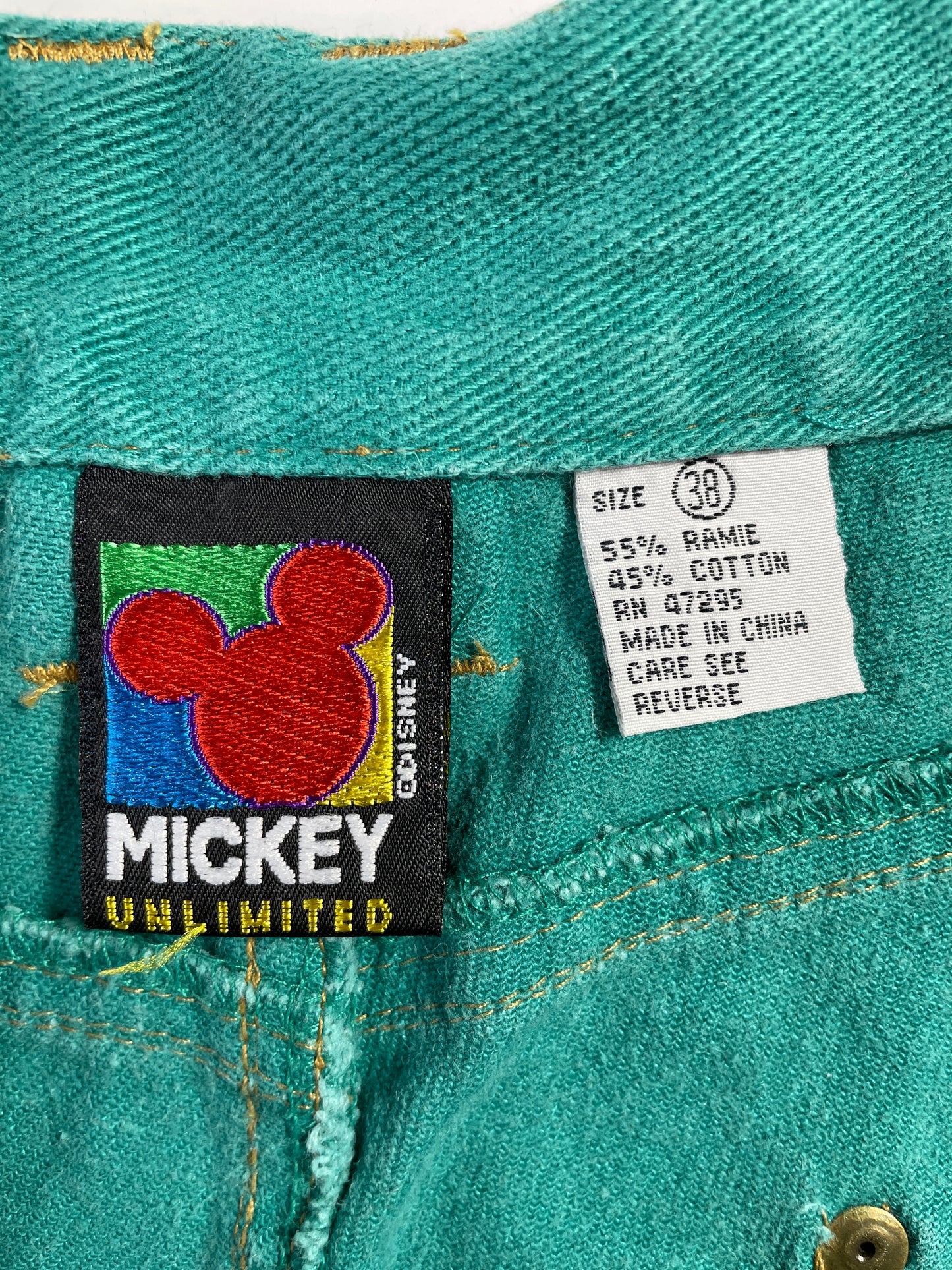.90's DISNEY GOOFY Size W38 Vintage Short Pants / E4908P