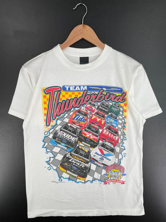 1994 THUNDERBIRD Made in USA Size M Vintage Racing T-Shirt / A2189
