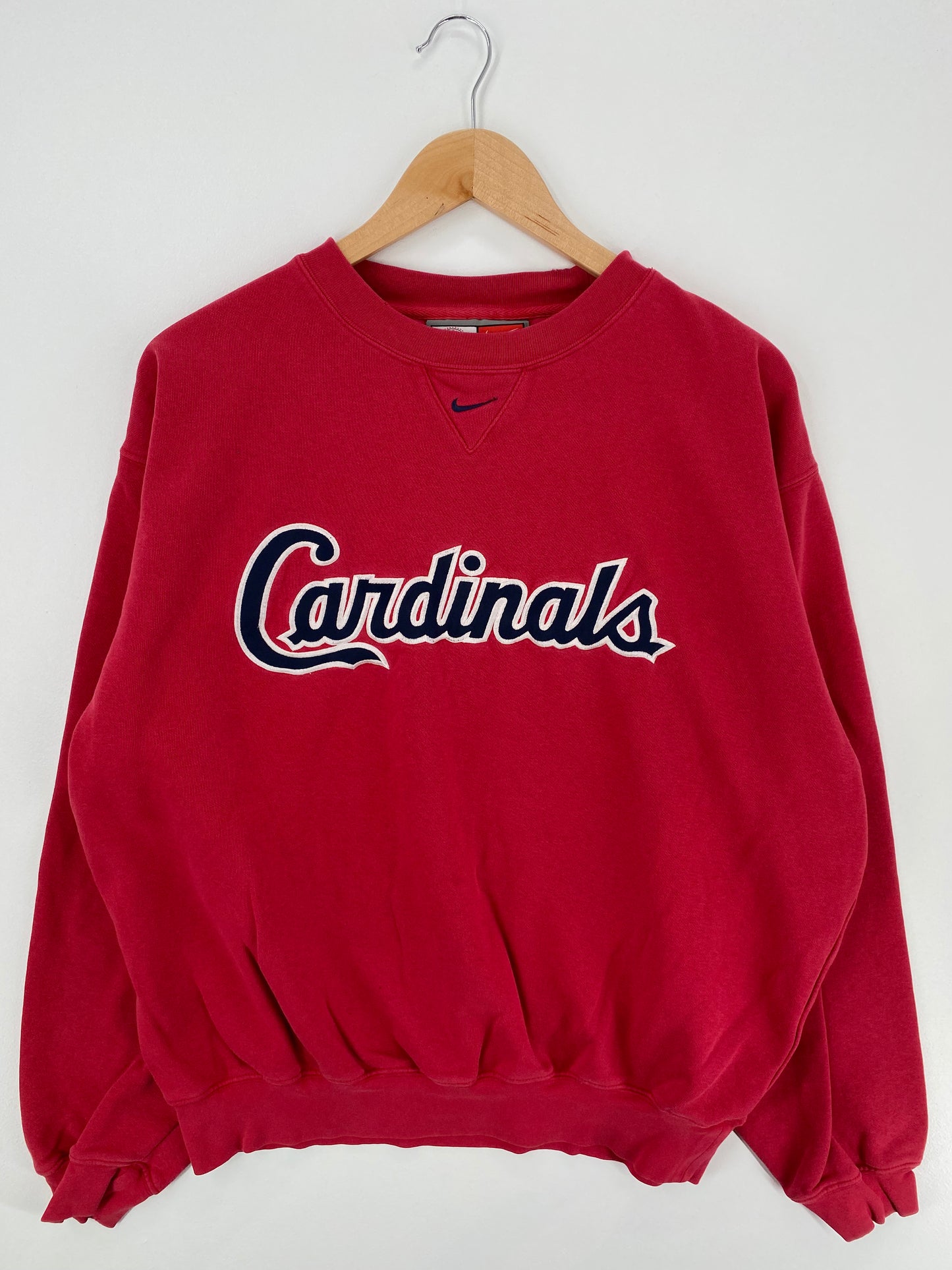 00' NIKE ST. LOUIS CARDINALS Size L Vintage MLB Sweat-Shirts/ A808