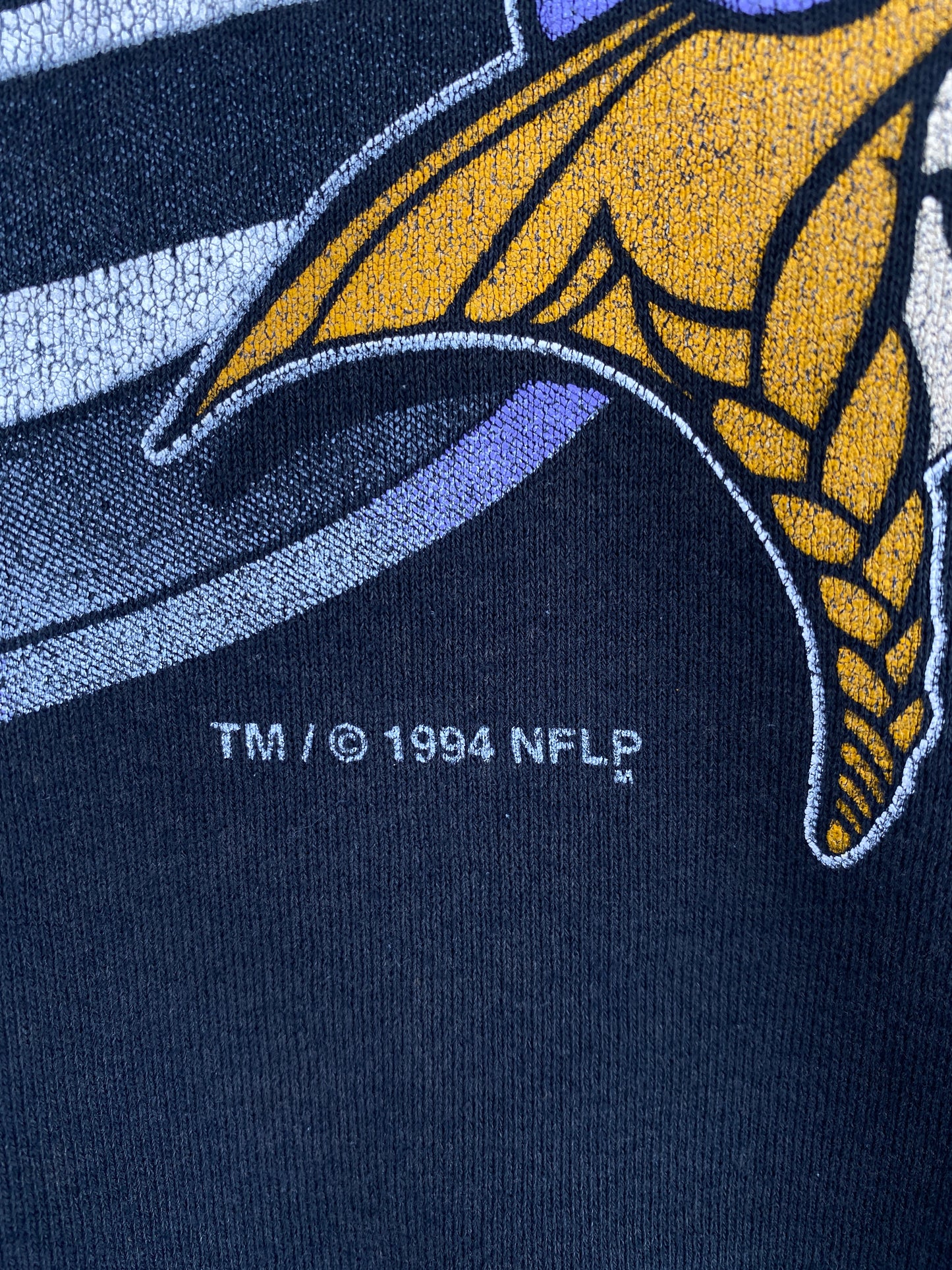 1994 MINNESOTA VIKINGS (No tag) Approx. Size XL Vintage NFL Sweat-Shirt / A5344
