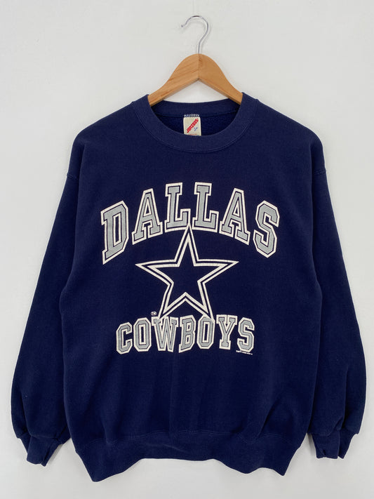 1990 DALLAS COWBOYS Made in USA Size L Vintage NFL Sweat-Shirt / A7250