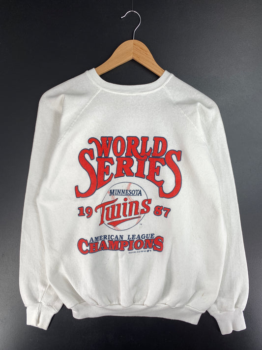 1987 MINNESOTA TWINS (No tag) Approx. Size M MLB Sweat-shirt / E540