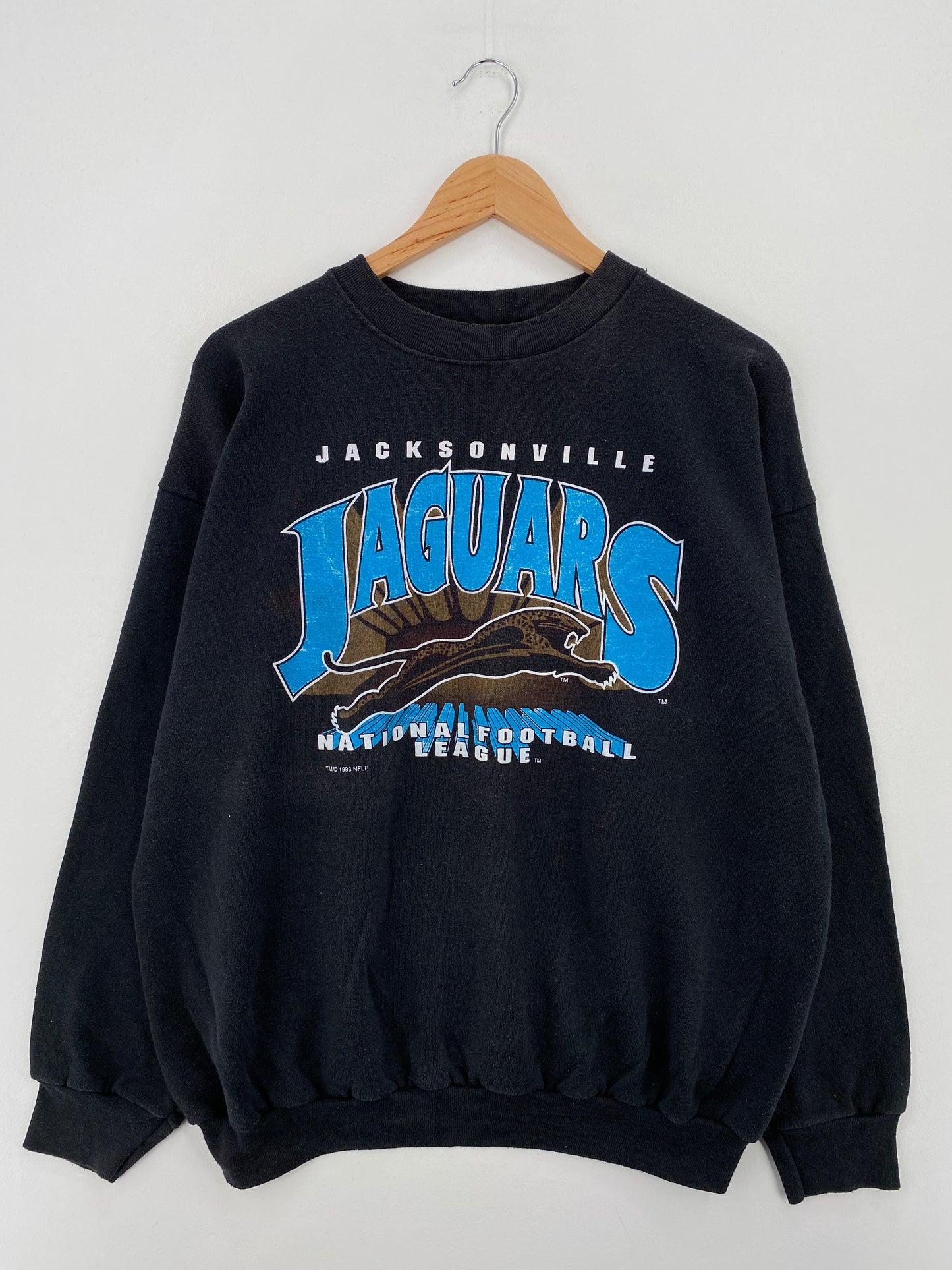 1993 JACKSONVILLE JAGUARS Made in USA Size XL Vintage NFL Sweat - Shirt / A7045