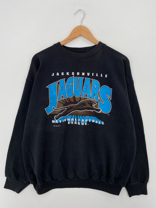 1993 JACKSONVILLE JAGUARS Made in USA Size XL Vintage NFL Sweat - Shirt / A7045