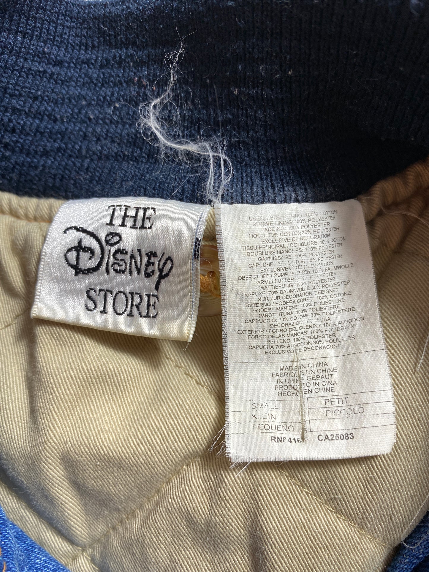00’ WINNIE THE POOH Size S Vintage Denim Jacket  / K3676