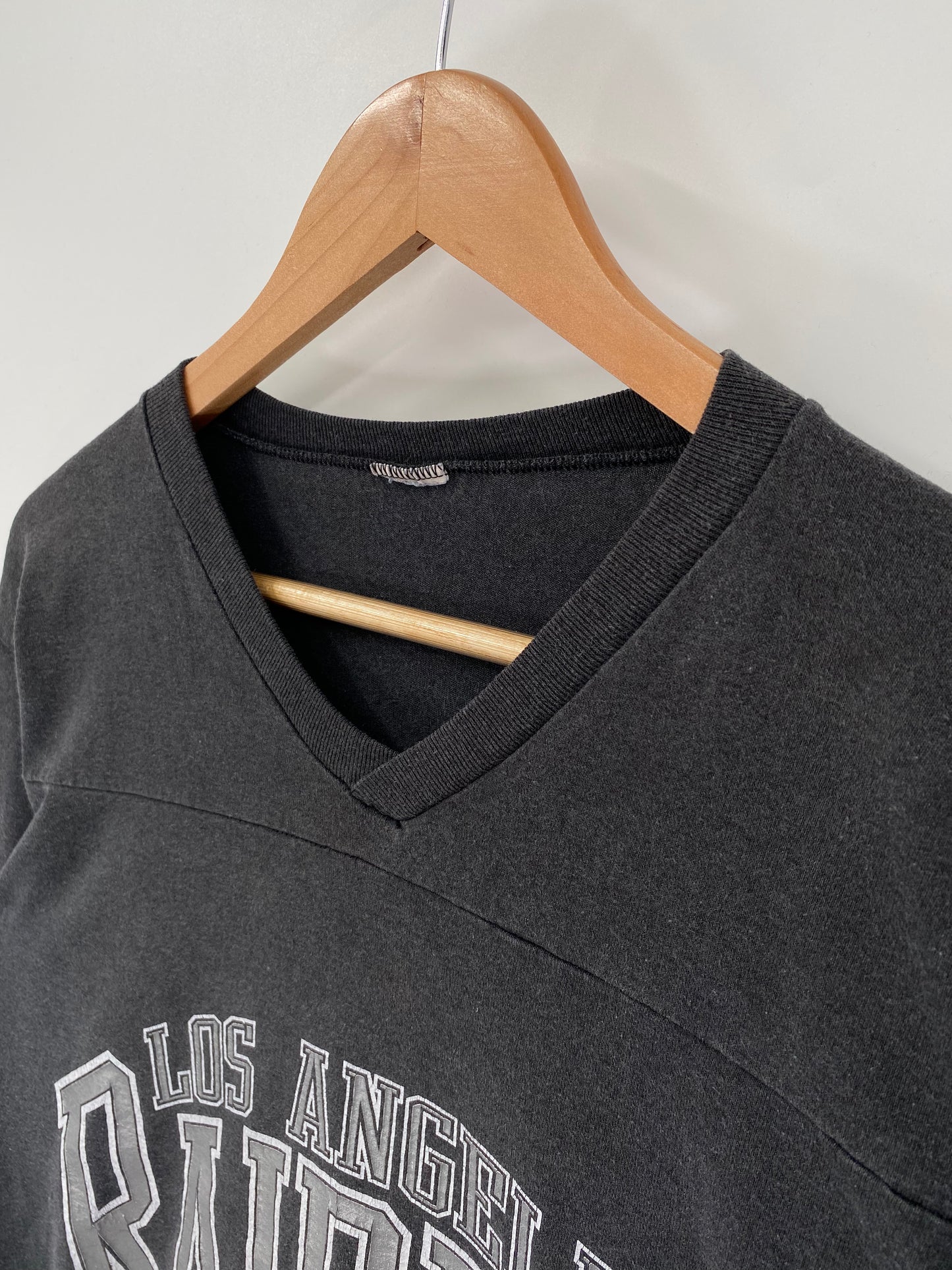 1992 LOS ANGELES RAIDERS Size No Tag (Approx. L) Vintage NFL T-shirt / K9761