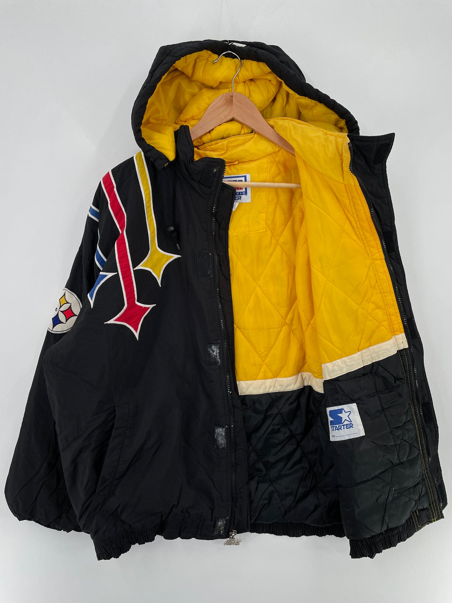 90’s STARTER x PITTSBURGH STEELERS Size L Vintage NFL Jacket / E3949J