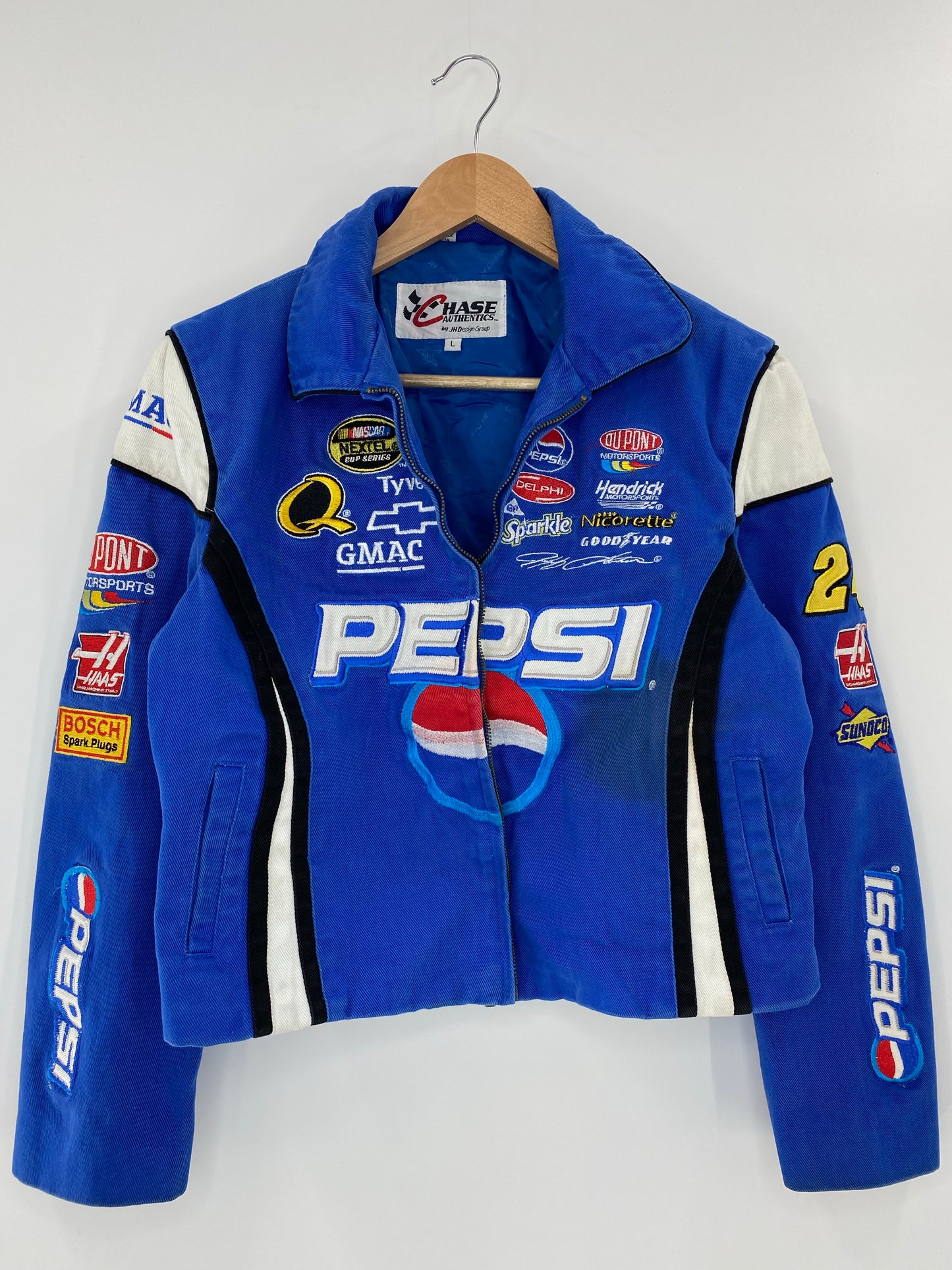 Vintage NASCAR PEPSI Size Ladies L Racing Jacket / K5595