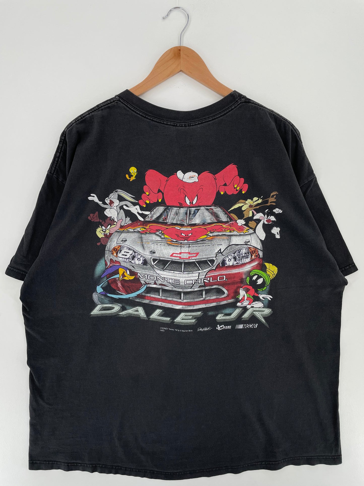00' NASCAR DALE EAEARNHARDT JR. x LOONEY TUNES Size XL Vintage Racing T-Shirt / A2314