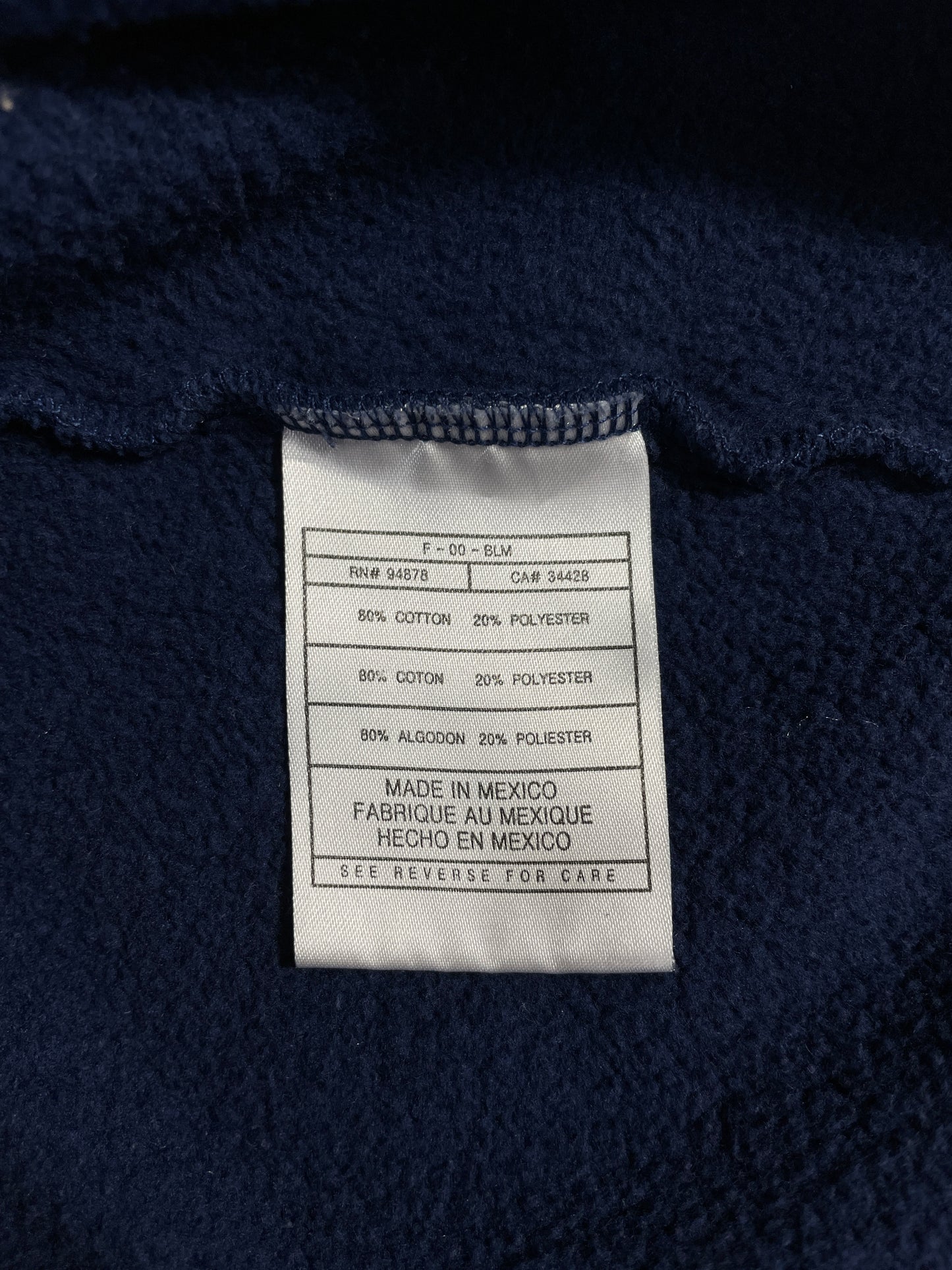 00' NIKE x CAROLINA Size XXL College Vintage Sweat-Shirt / A9336