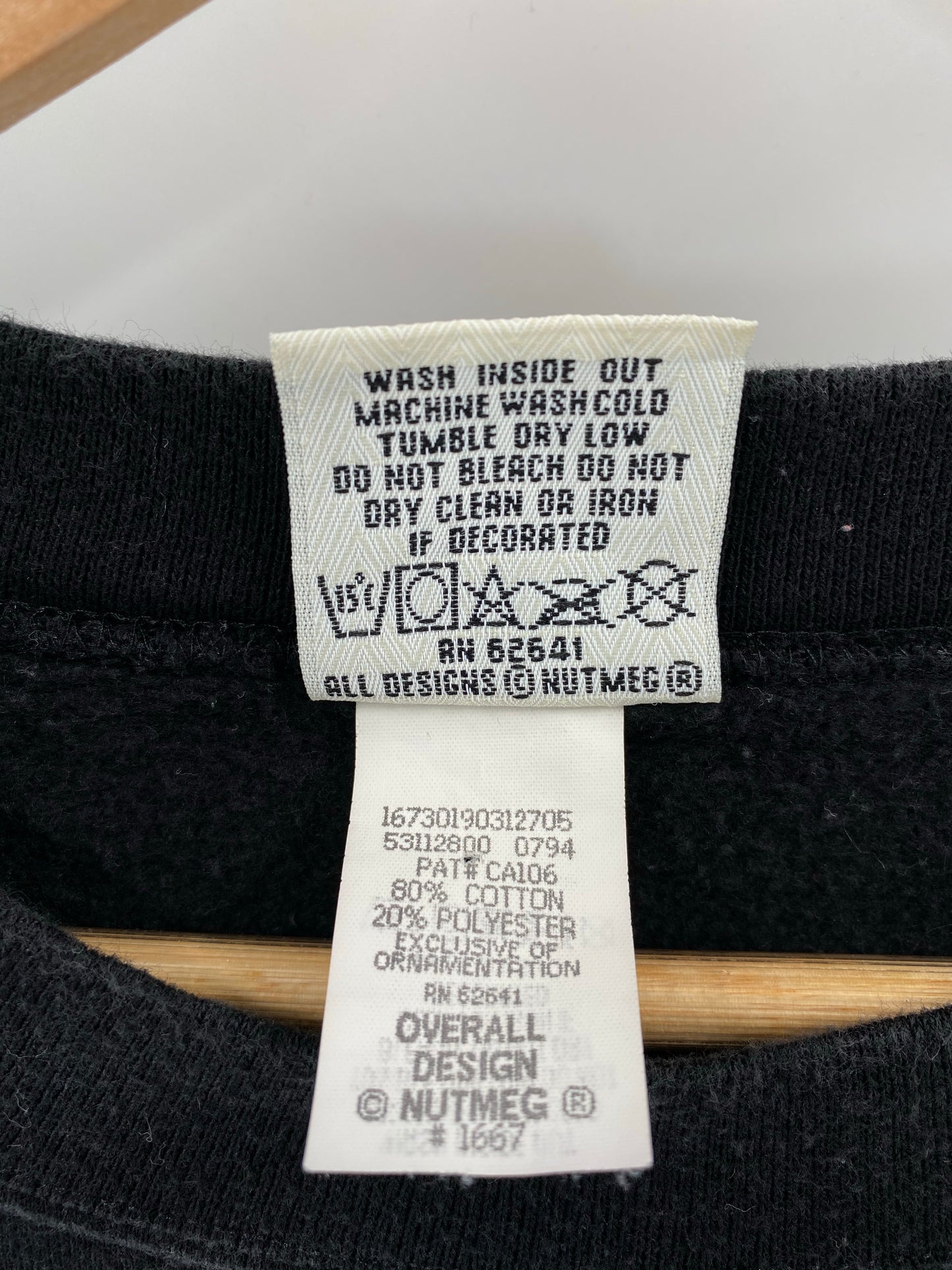 1994 NEW YORK GIANTS Made in USA Size L Vintage NFL Sweat - Shirt/ K5767