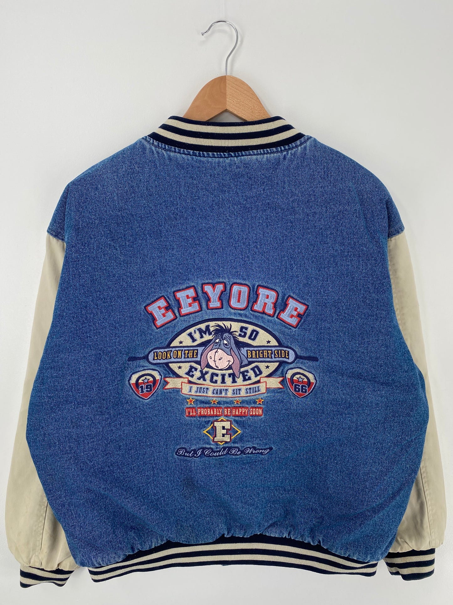 00’ DISNEY EEYORE Size M Denim Jacket / A983