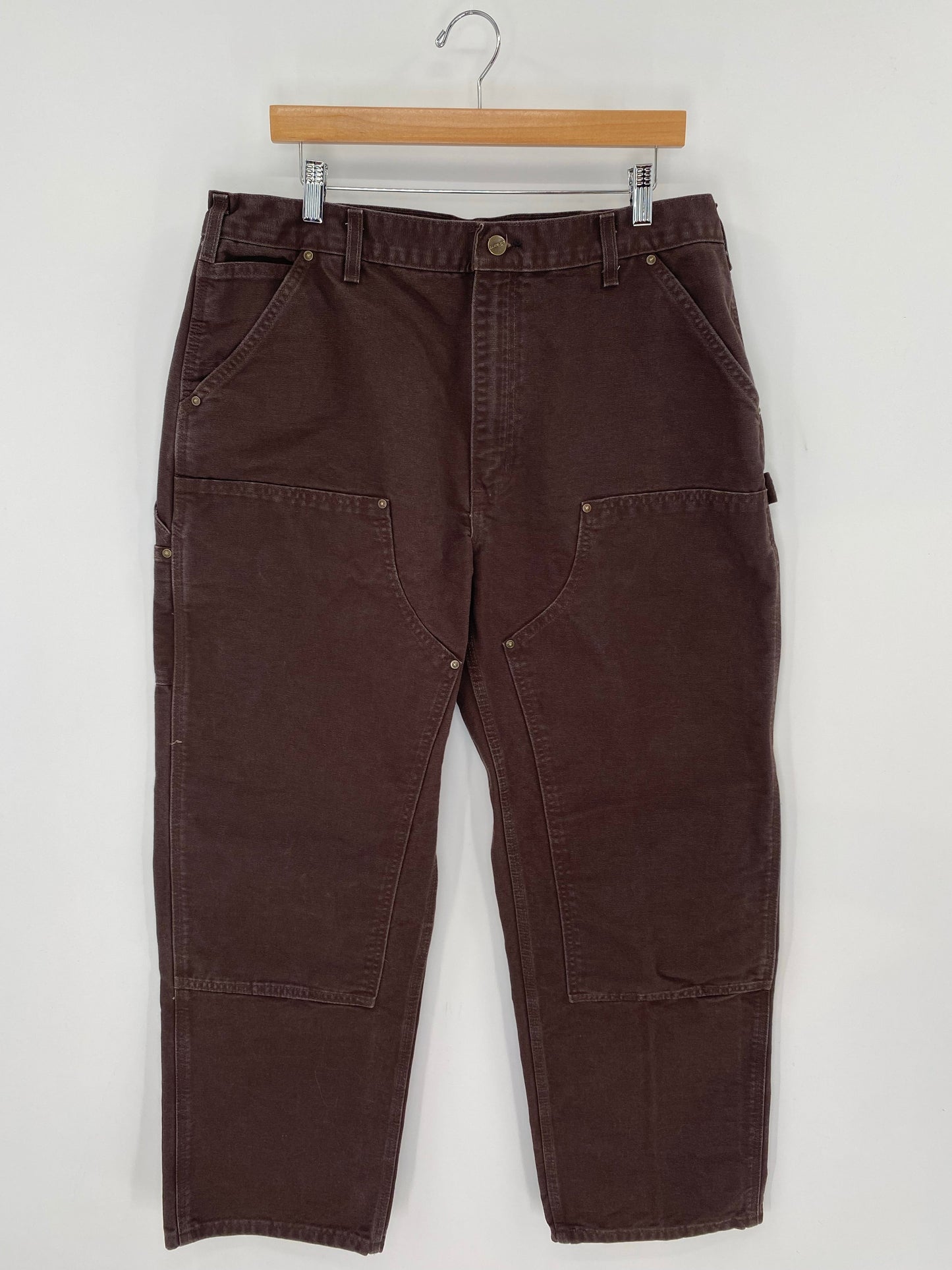 Vintage CARHARTT Size W36xL31 Double Knee Duck Pants / A8109
