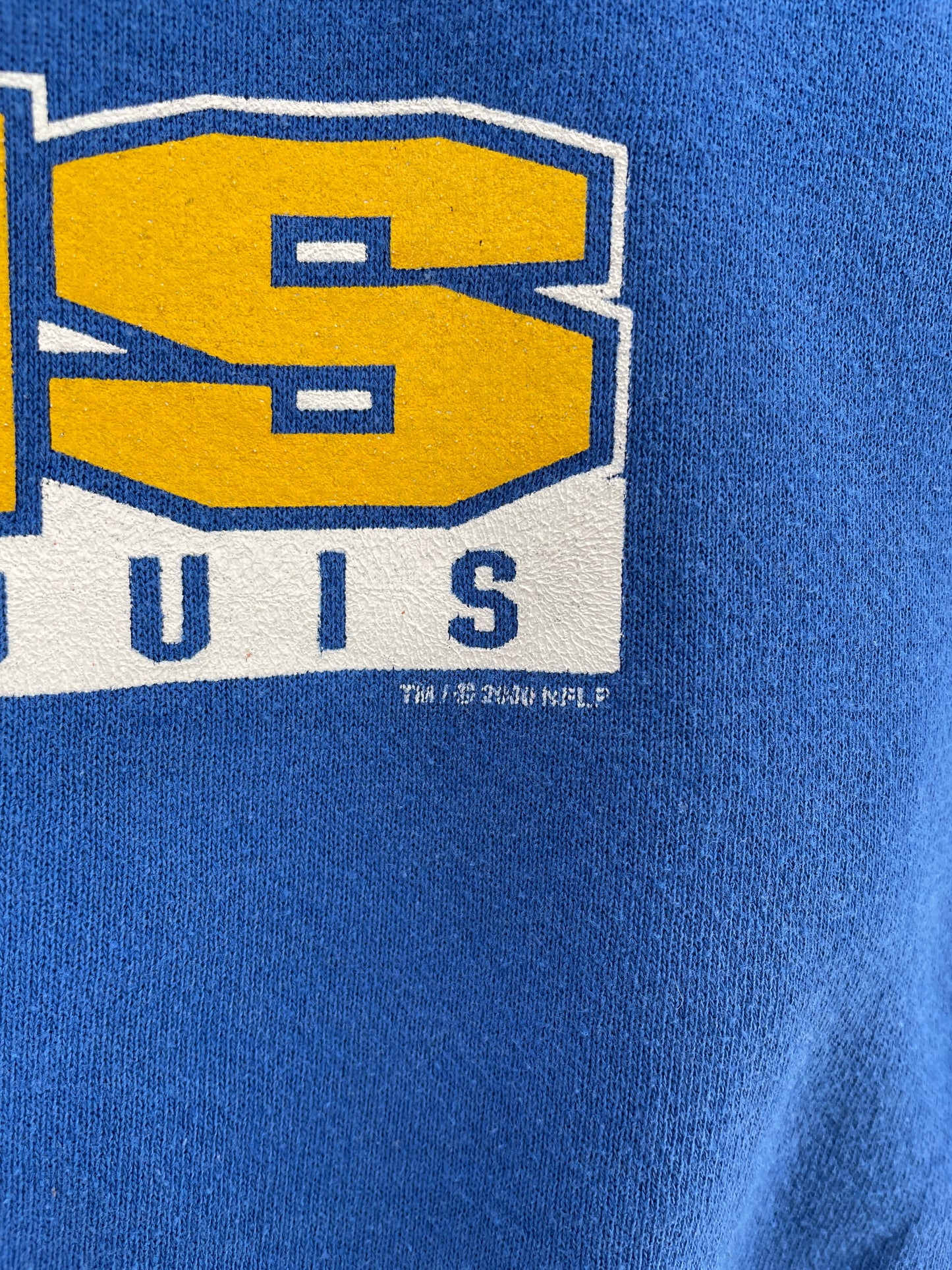 2000 ST. LOUIS RAMS Made in USA Size XL Vintage NFL Sweat-Shirt / E1178