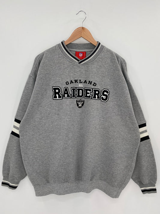 00' OAKLAND RAIDERS Size XL Vintage NFL Sweat-Shirt/ K7496