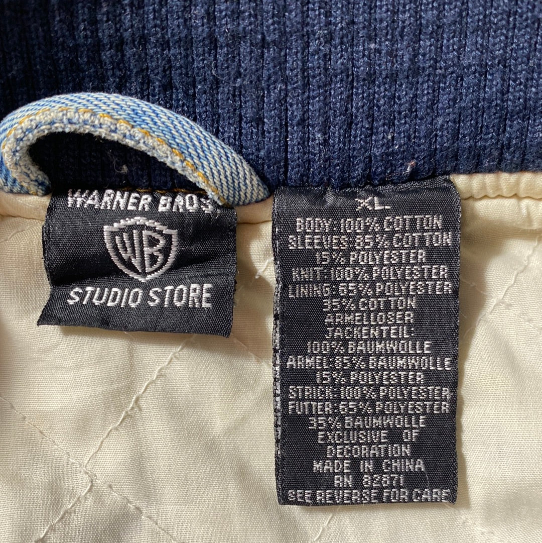 Vintage LOONEY TUNES Size XL Vintage Denim Jacket / A5879