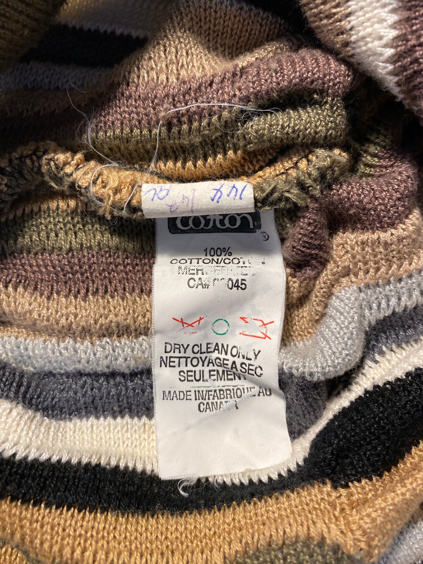 Vintage 3D COOGI- Style Size L Knit Sweater/ K6936