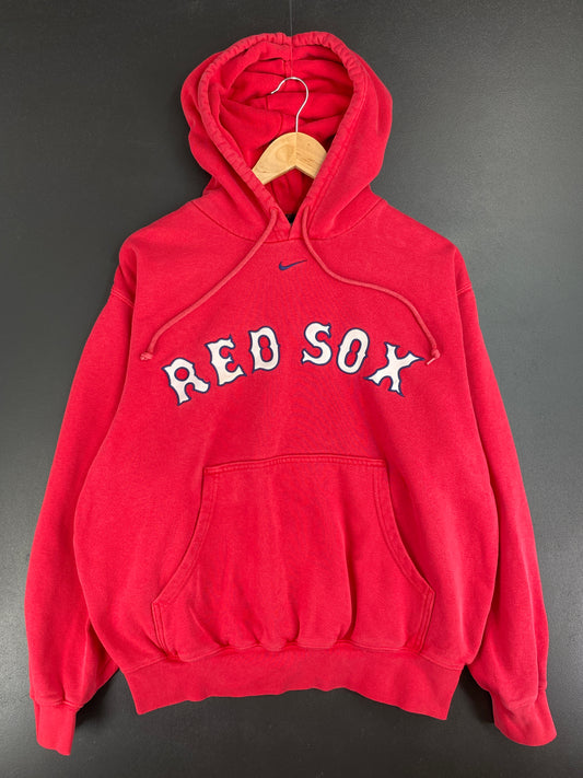 00' NIKE x RED SOX Size M Vintage MLB Hoodie Sweat-Shirt / E1380S
