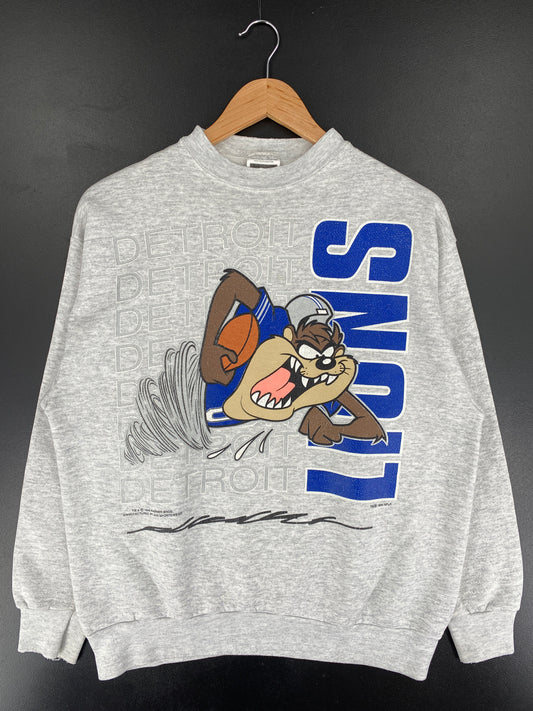 1994 DETROIT LIONS x LOONEY TUNES TAZ Size L Vintage NFL Sweat-Shirt / E5987S