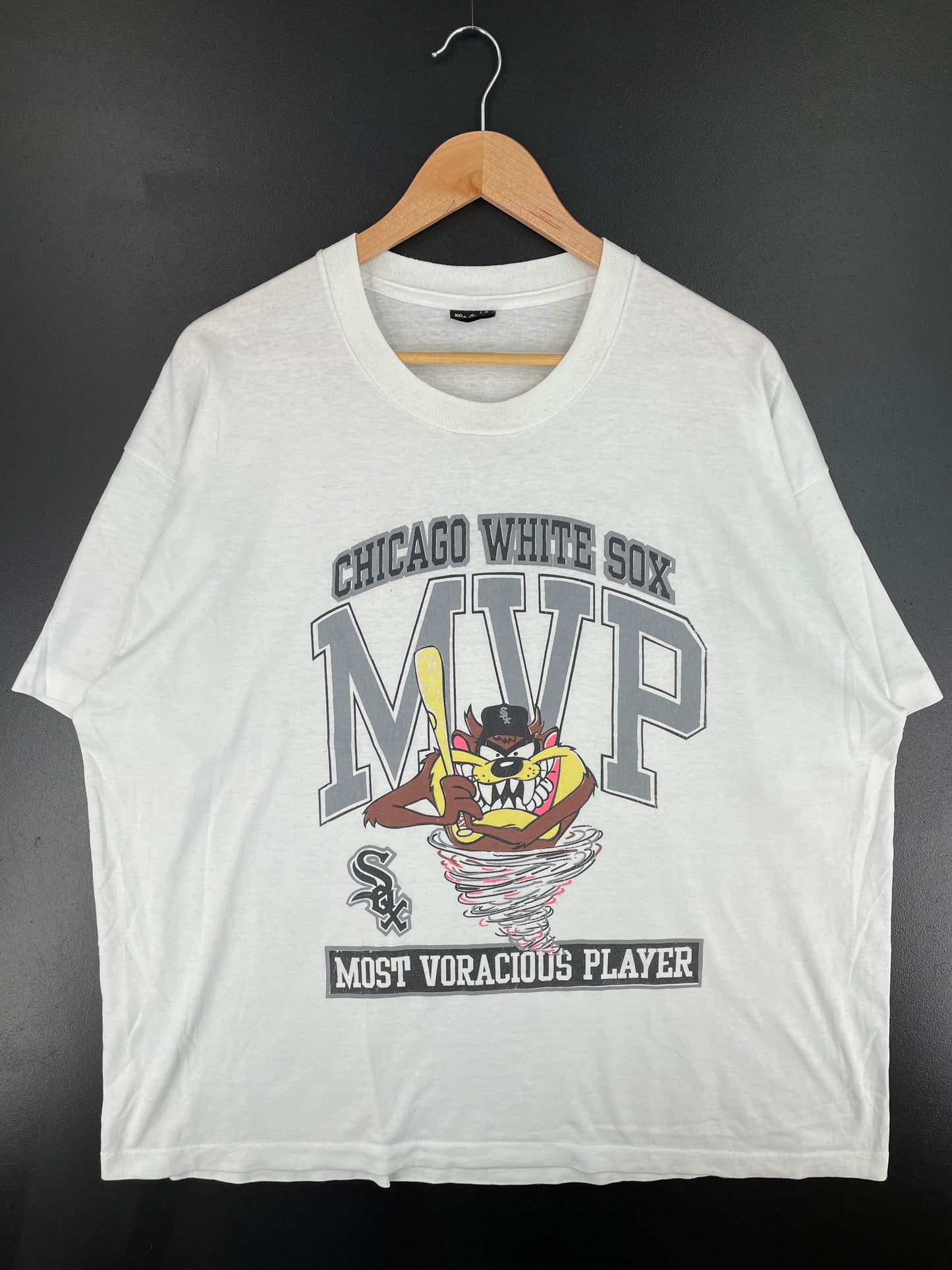 Vintage CHICAGO WHITE SOX x LOONEY TUNES TAZ Size XXL Vintage MLB T- Shirt / A1856
