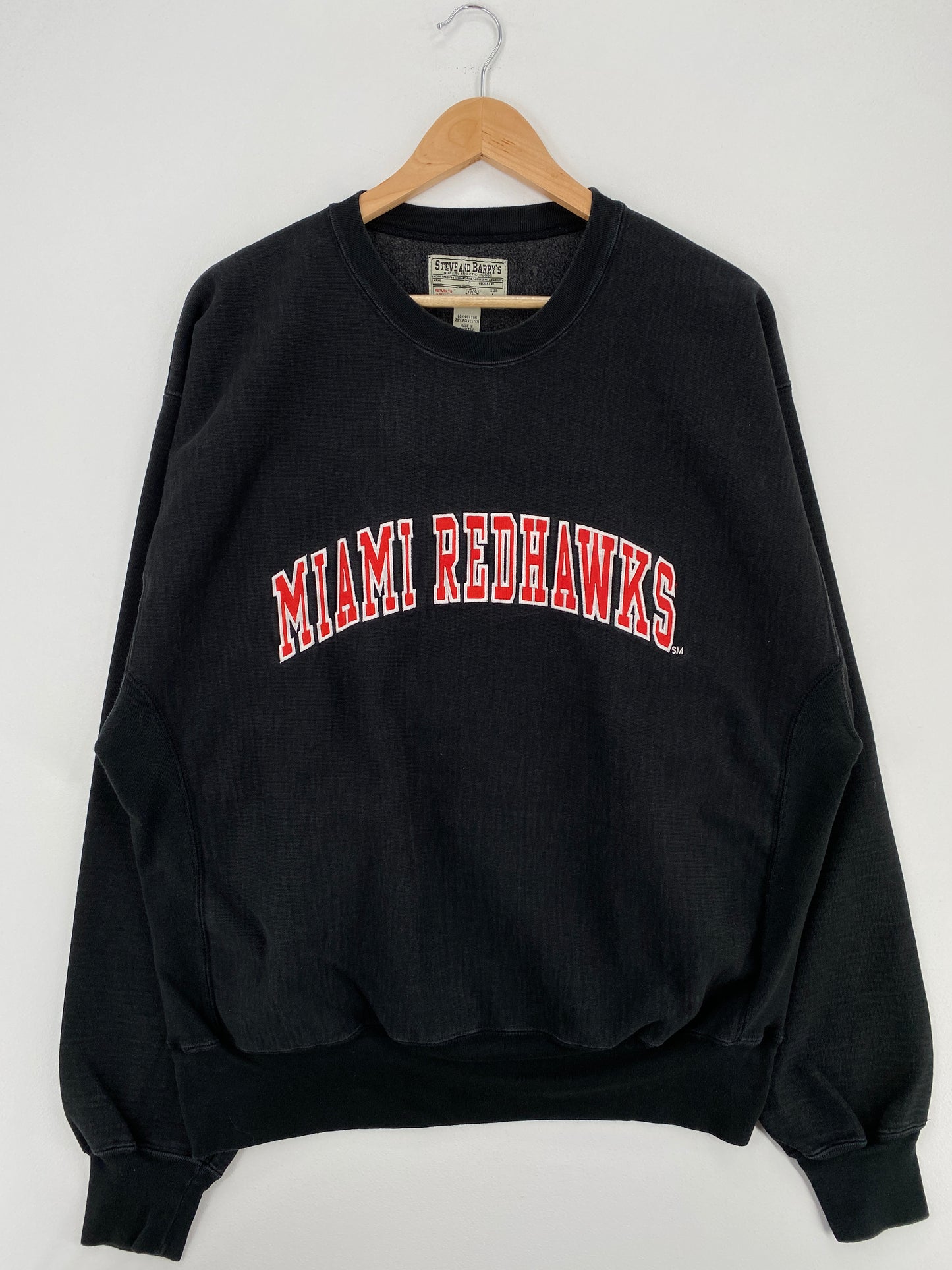 Vintage MIAMI REDHAWKS Size L Vintage College Sweat-Shirts / A4892