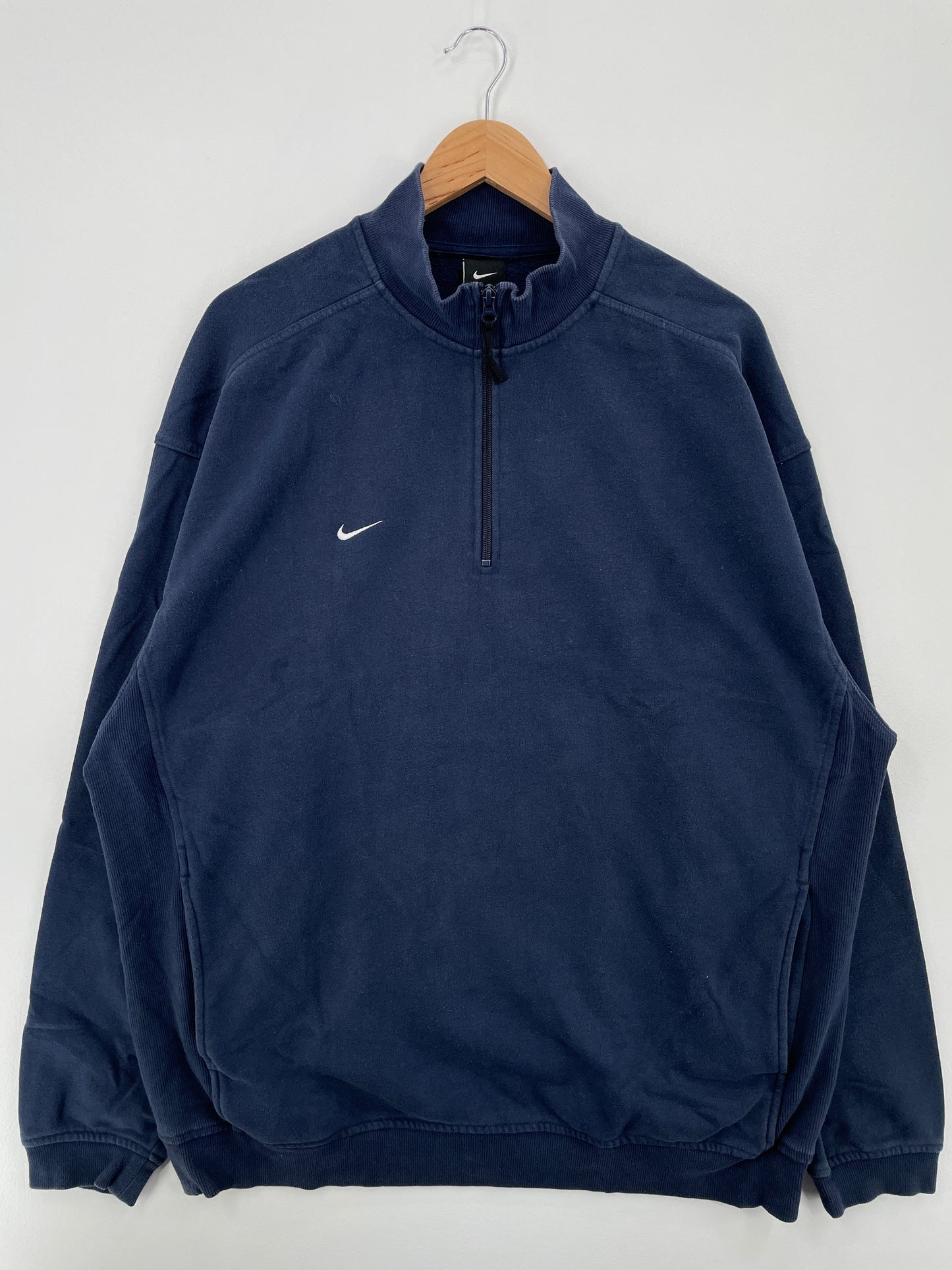 00' NIKE MINI SWOOSH Size XL Vintage Half Zip Sweat-Shirt / A8365