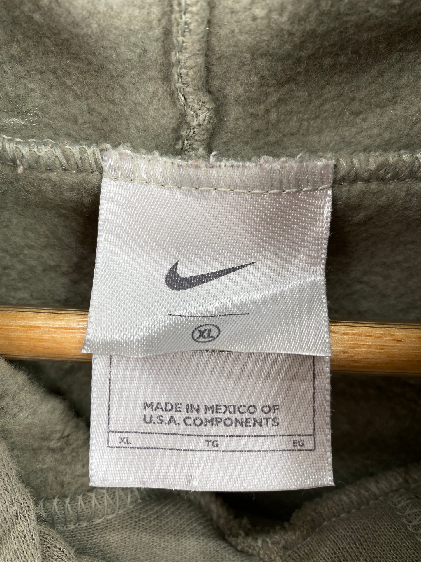 90's NIKE CENTER SWOOSH Size XL Vintage Hoodie Sweat-shirt / A6071