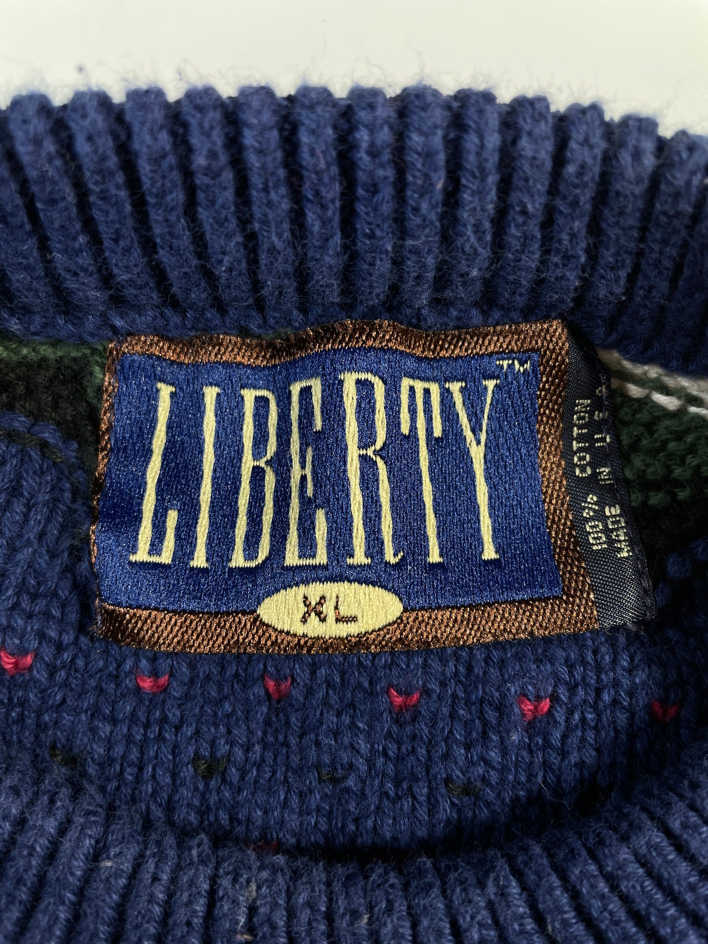 Vintage 3D COOGI- Style Made in USA Size XL Knit Sweater / A9702