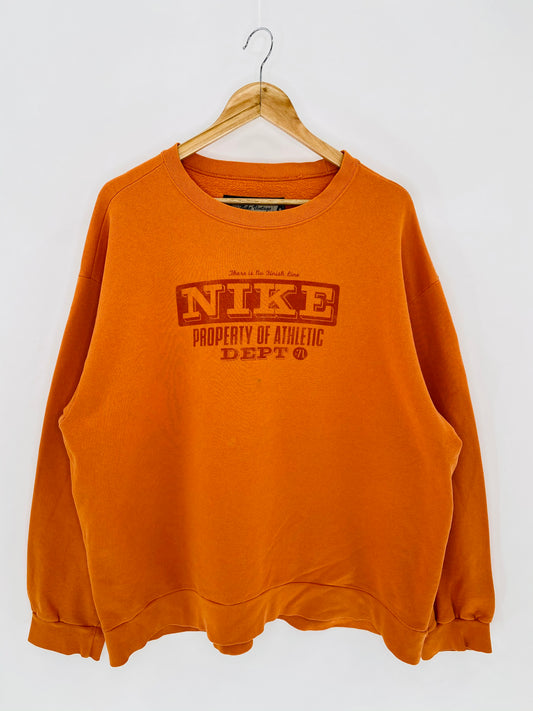 90’s Nike Size XL Made in USA Faded Vintage Sweat-Shirt / 6056