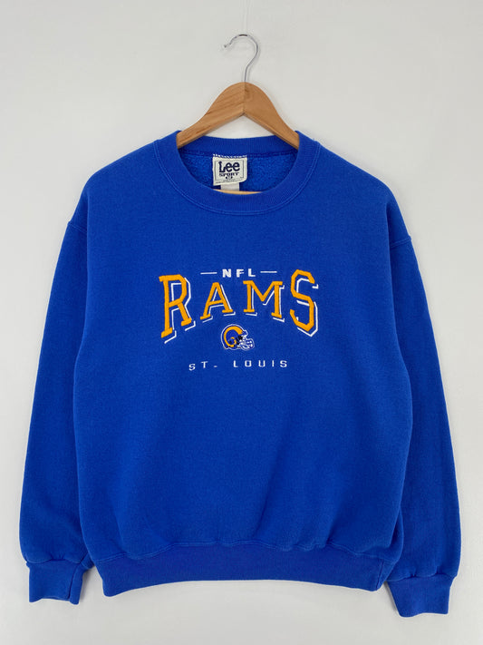 90’s ST. LOUIS RAMS Made in USA Size M NFL Sweat-shirt / E231