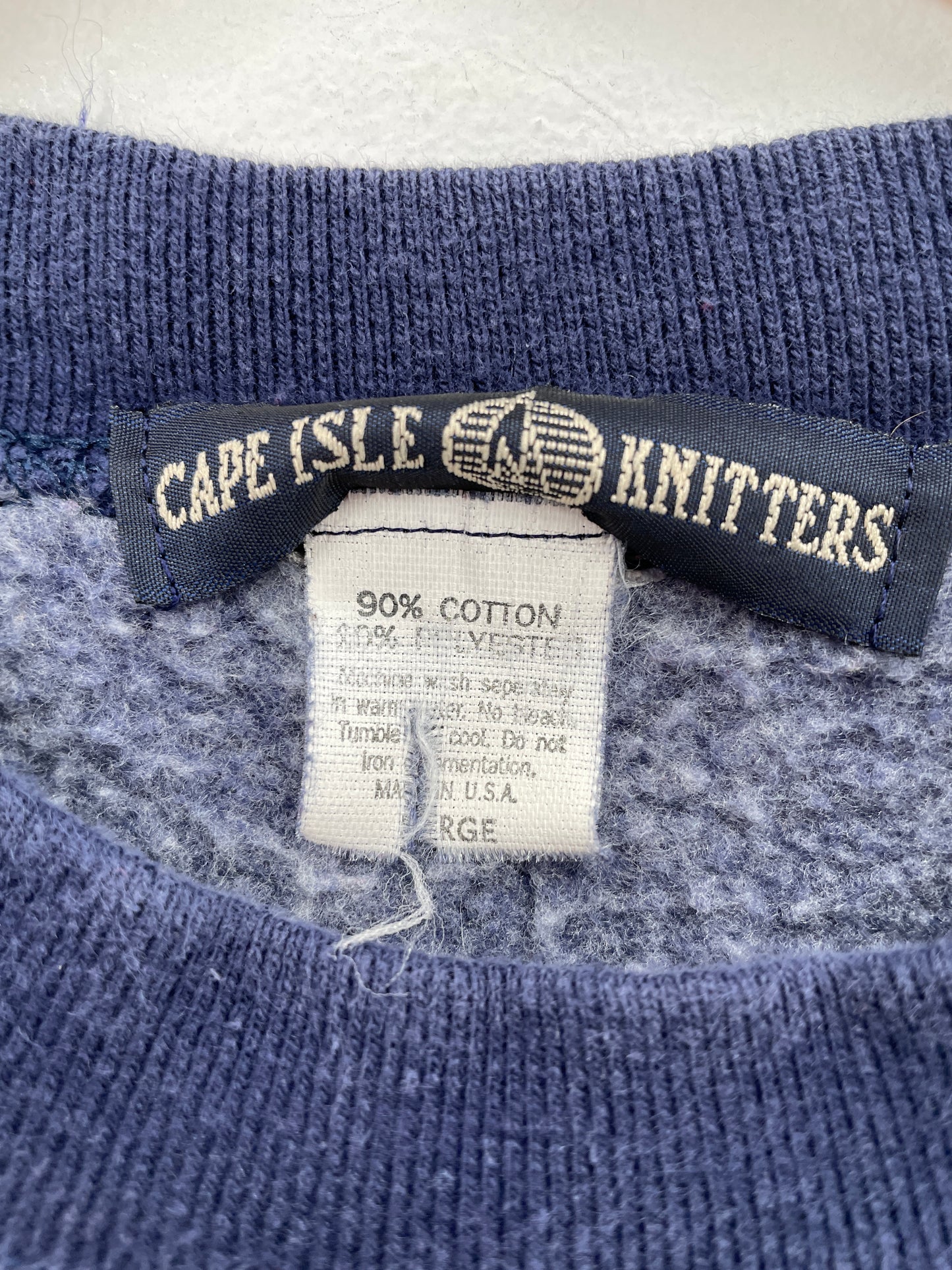 90's MOOSE Made in USA Size L Vintage Animal Sweat-Shirt / E2550S