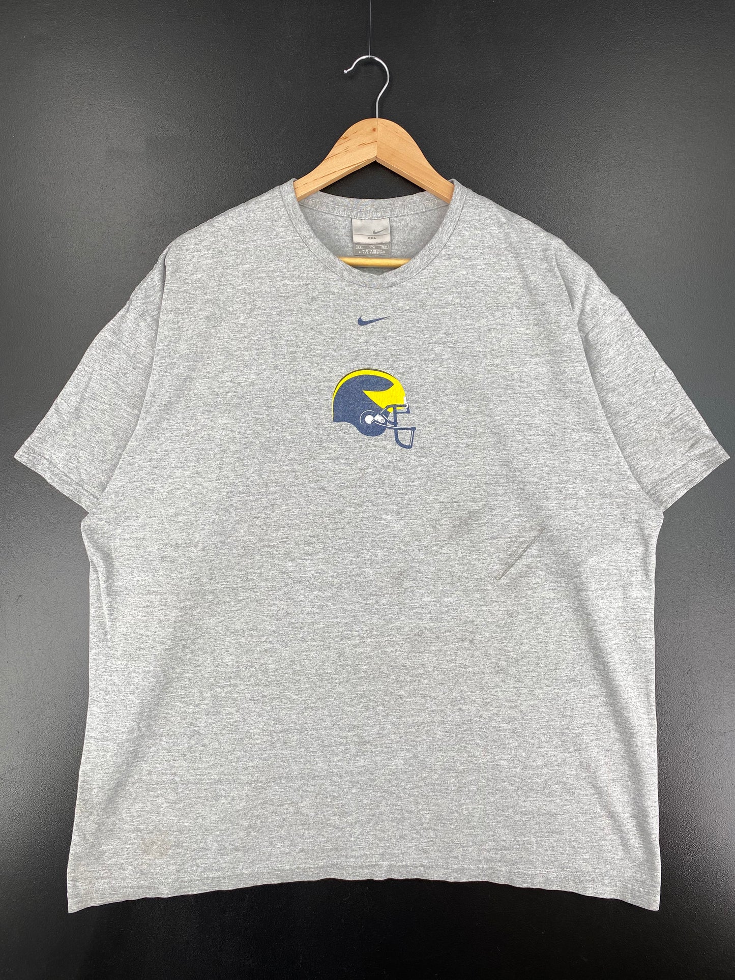 00' NIKE MICHIGAN WOLVERINES Size XXL Vintage College T-Shirts / A1685