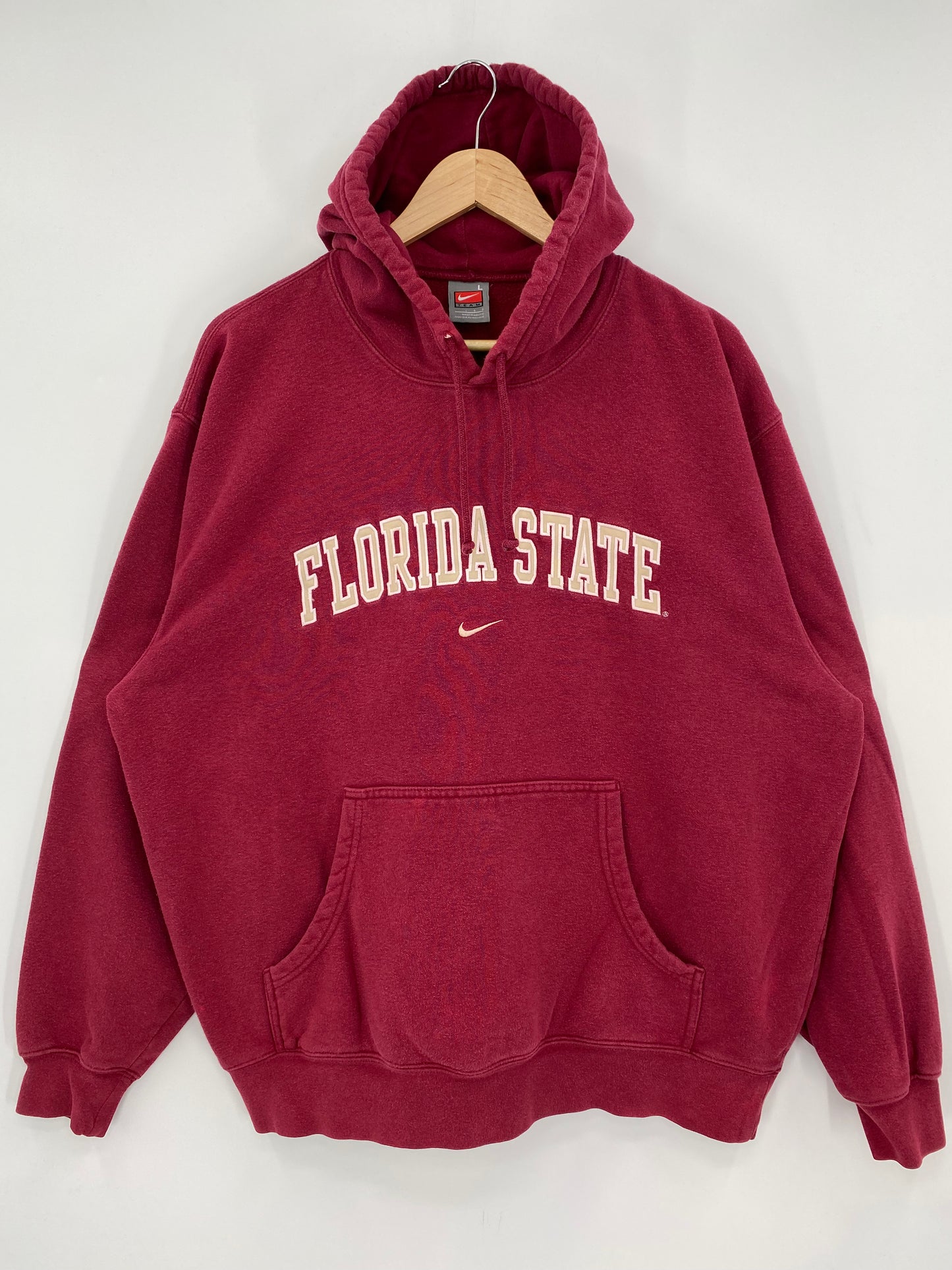 00' NIKE FLORIDA STATE Size L Vintage College Hoodie Sweat-Shirts/ A137