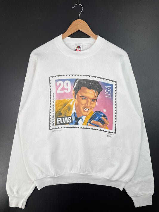 1992 ELVIS Made in USA Size XL Vintage Sweat-Shirt / A8949