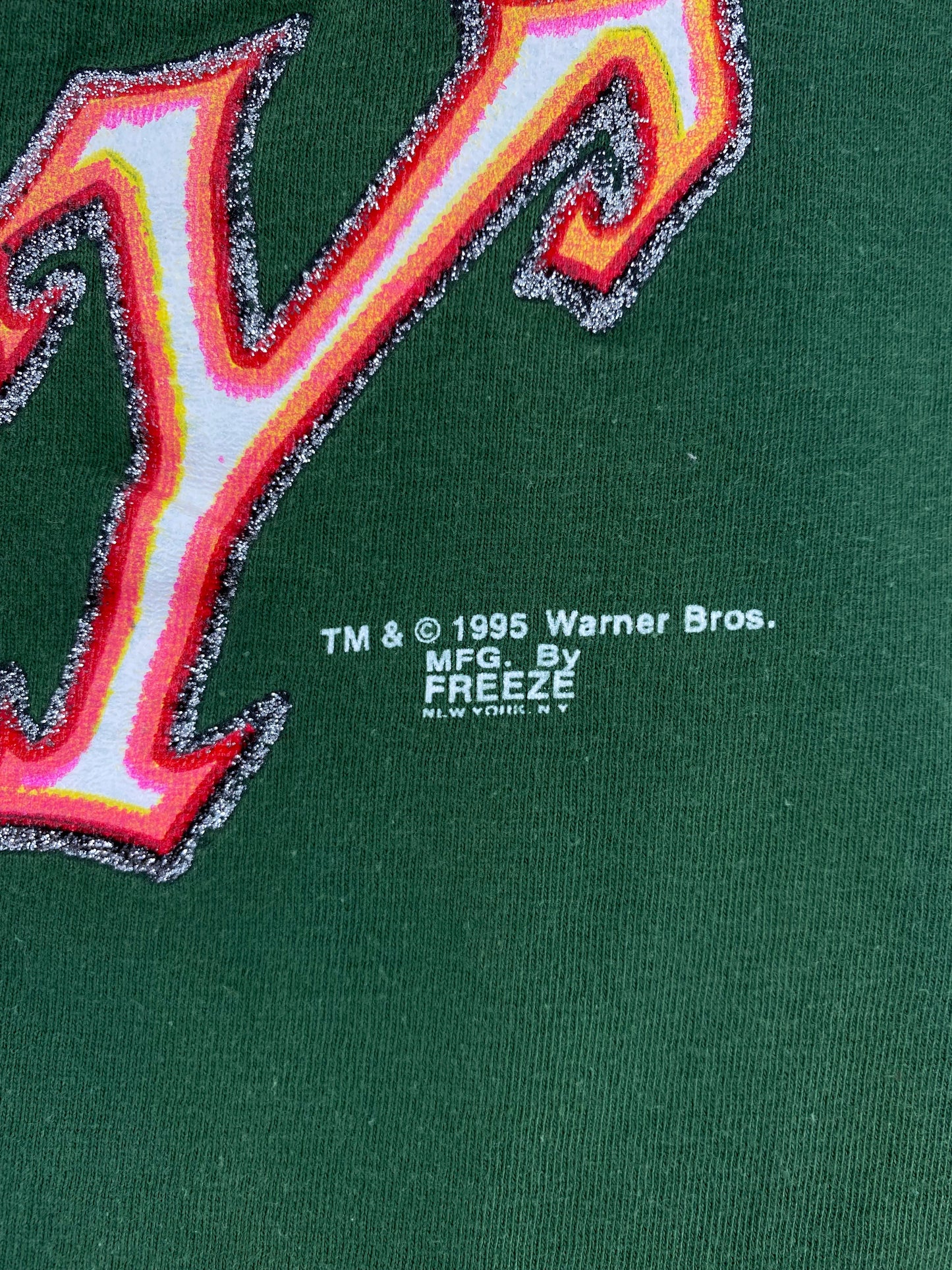 1995 LOONEY TUNES TWEETY Size No Tag(Approx.L) Vintage T-Shirt / E3848T