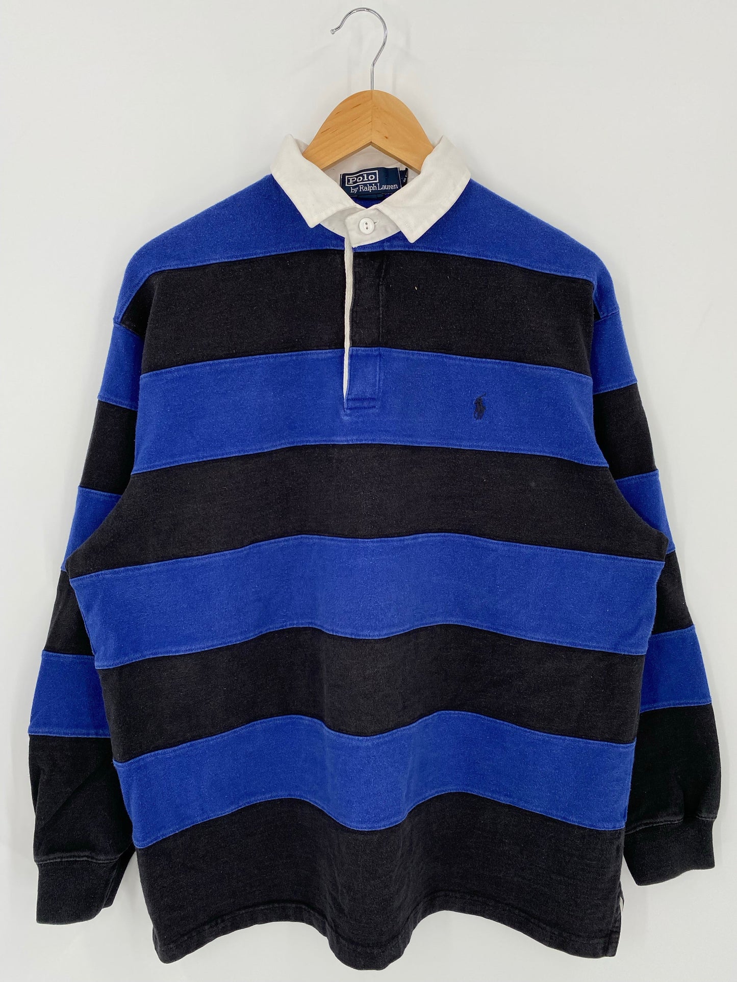 90’s POLO RALPH LAUREN Size M Vintage Rugby-shirt / A6814