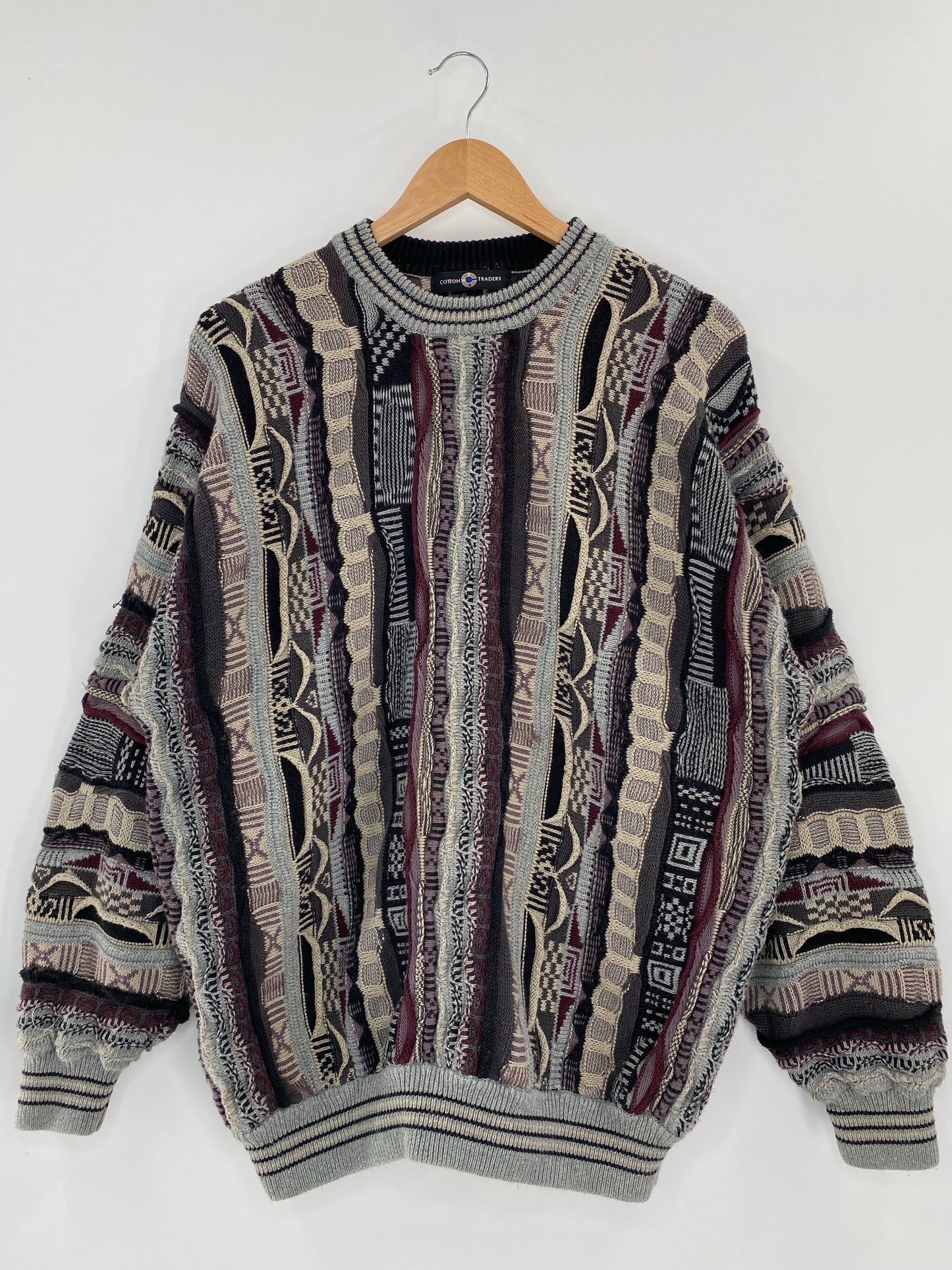 Vintage 3D COOGI- Style Size XL Knit Sweater / K4209
