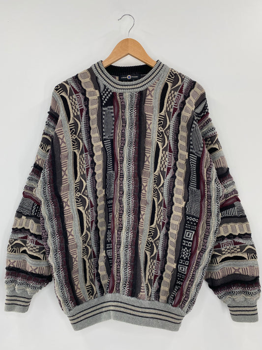 Vintage 3D COOGI- Style Size XL Knit Sweater / K4209