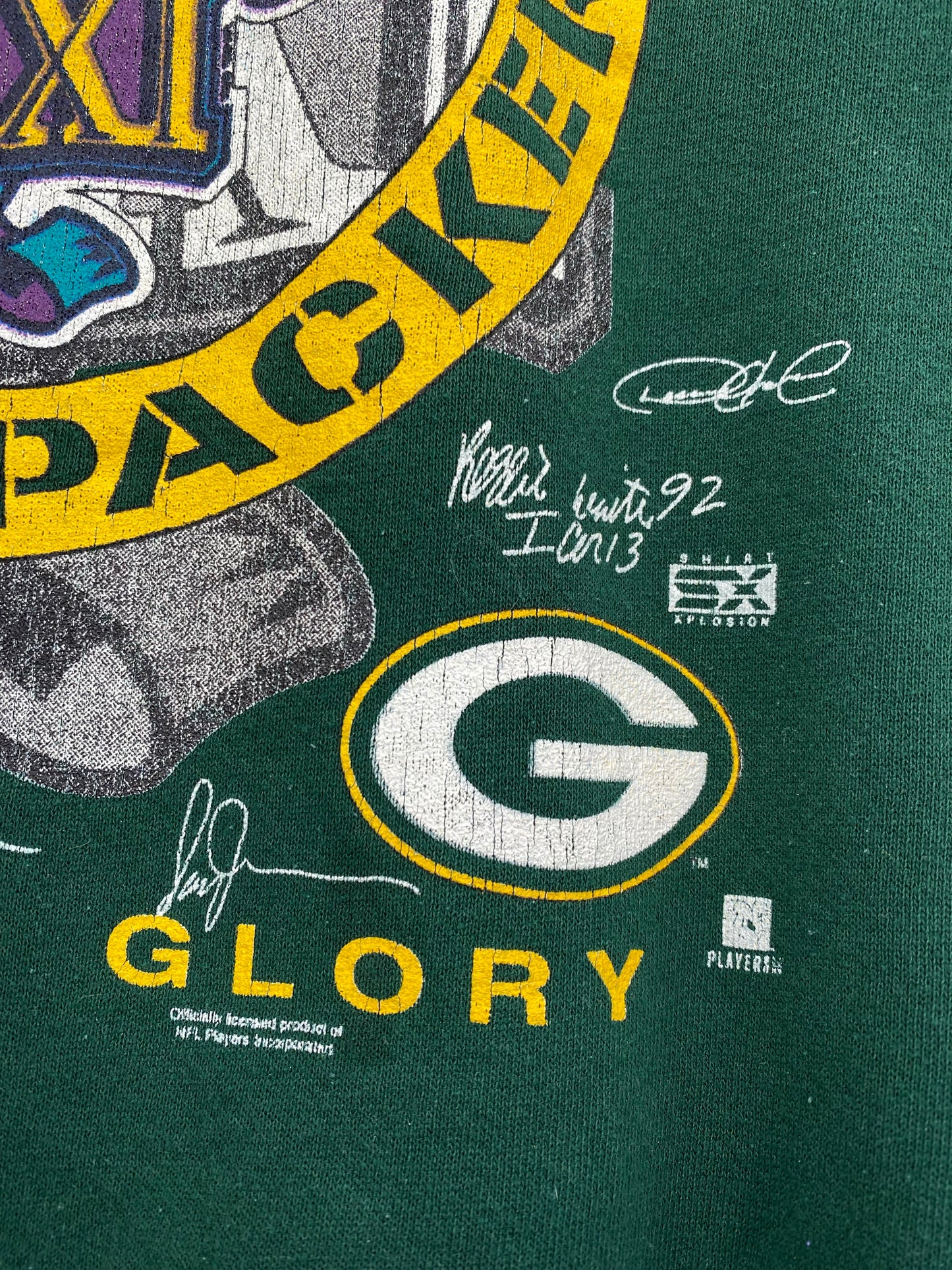 1997 GREEN BAY PACKERS Made in USA Size XL Vintage NFL Sweat - Shirt/ K6303