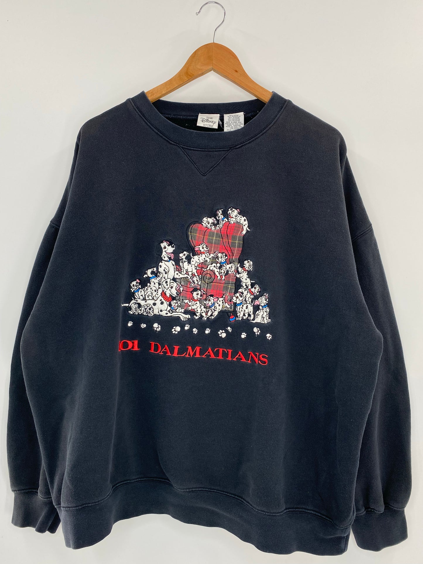 00’ DISNEY 101 DALMATIANS Size XXL Vintage Sweat-shirt / K4190