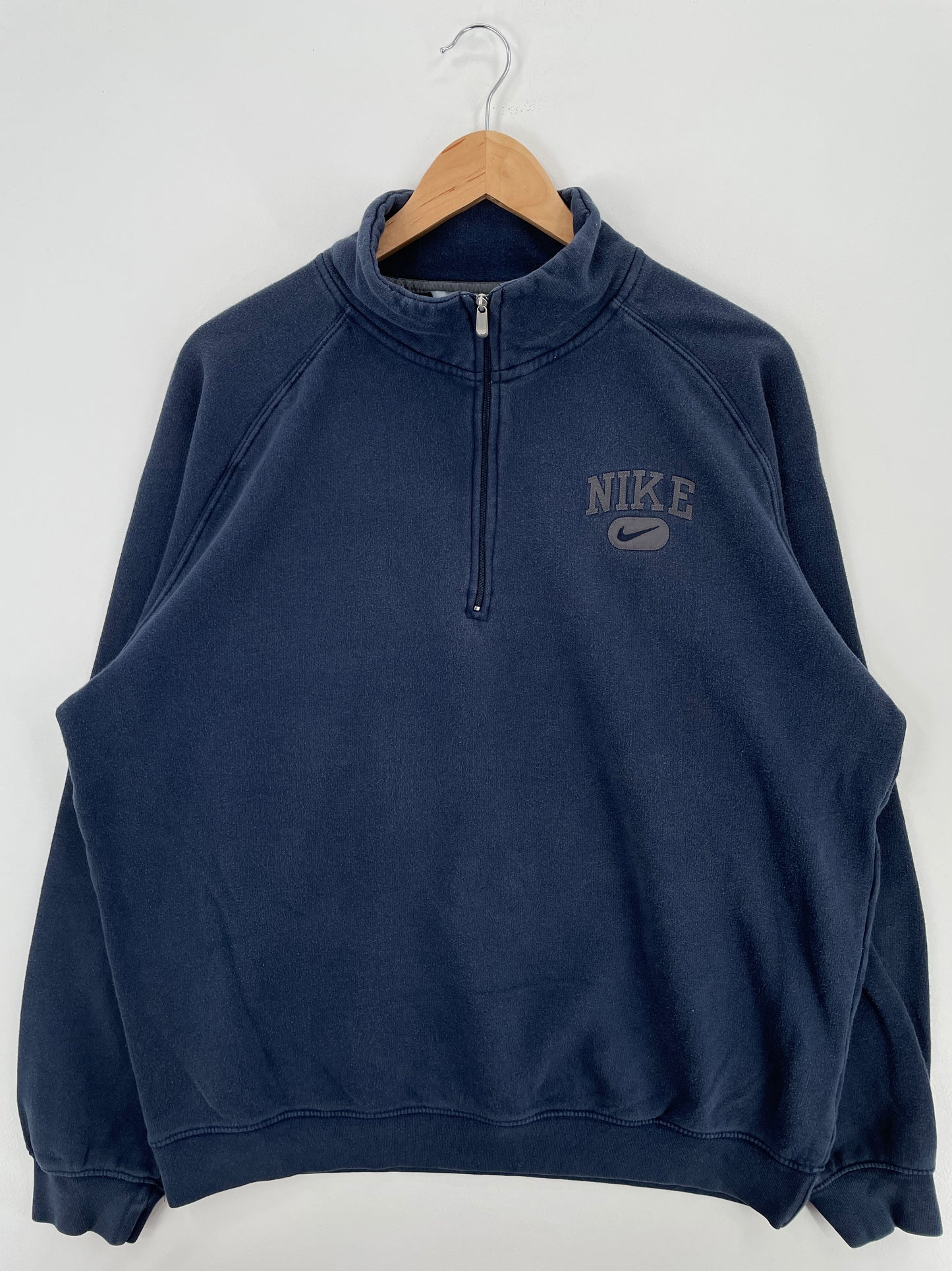 00' NIKE Size XL Vintage Half Zip-up Sweat-Shirt / A4459