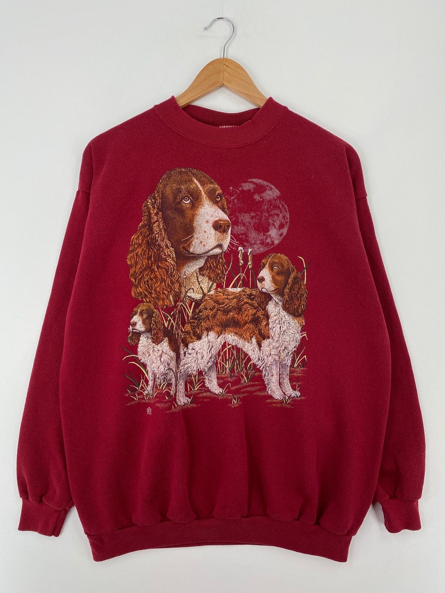 1993 BEAGLE DOG Made in USA Size XL Vintage Sweat-Shirt / A9626