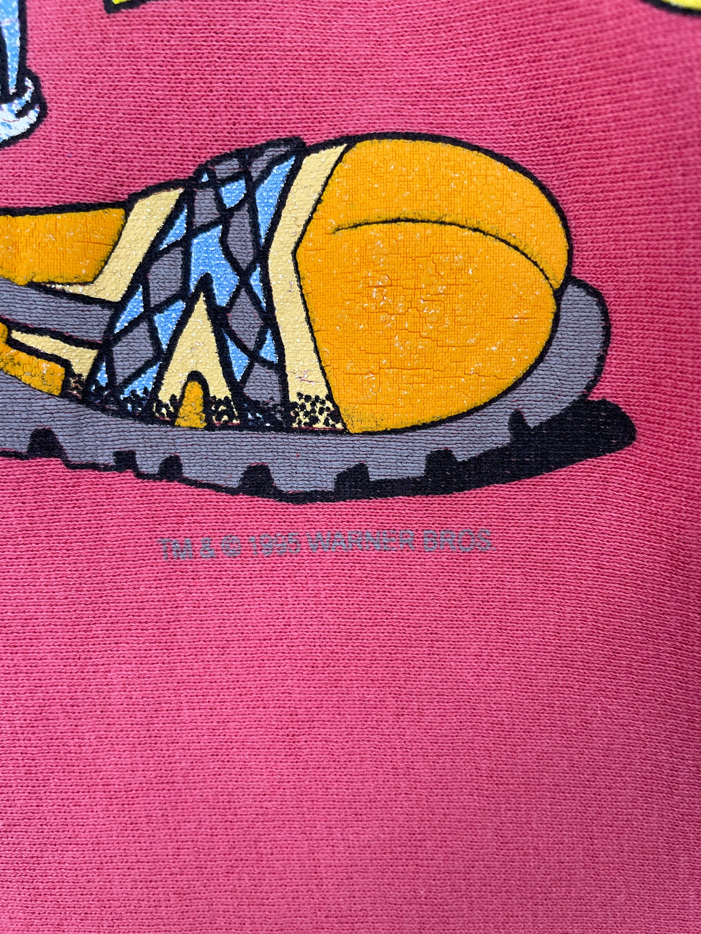 1995 LOONEY TUNES TWEETY Made in USA Size XL Vintage Sweat-shirt / A7280