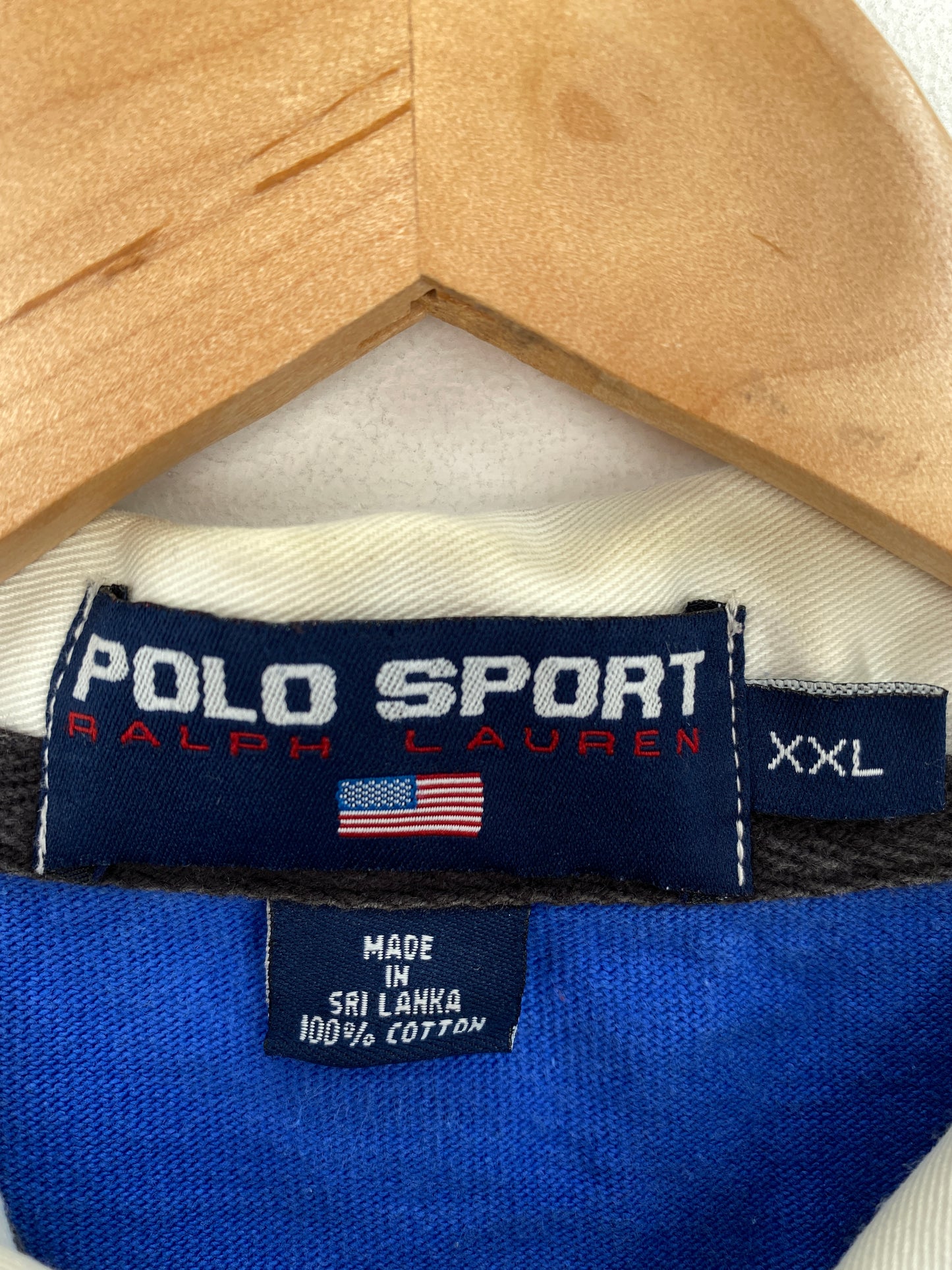 90’s POLO SPORT RALPH LAUREN Size XXL Vintage Rugby-Shirt / A6490