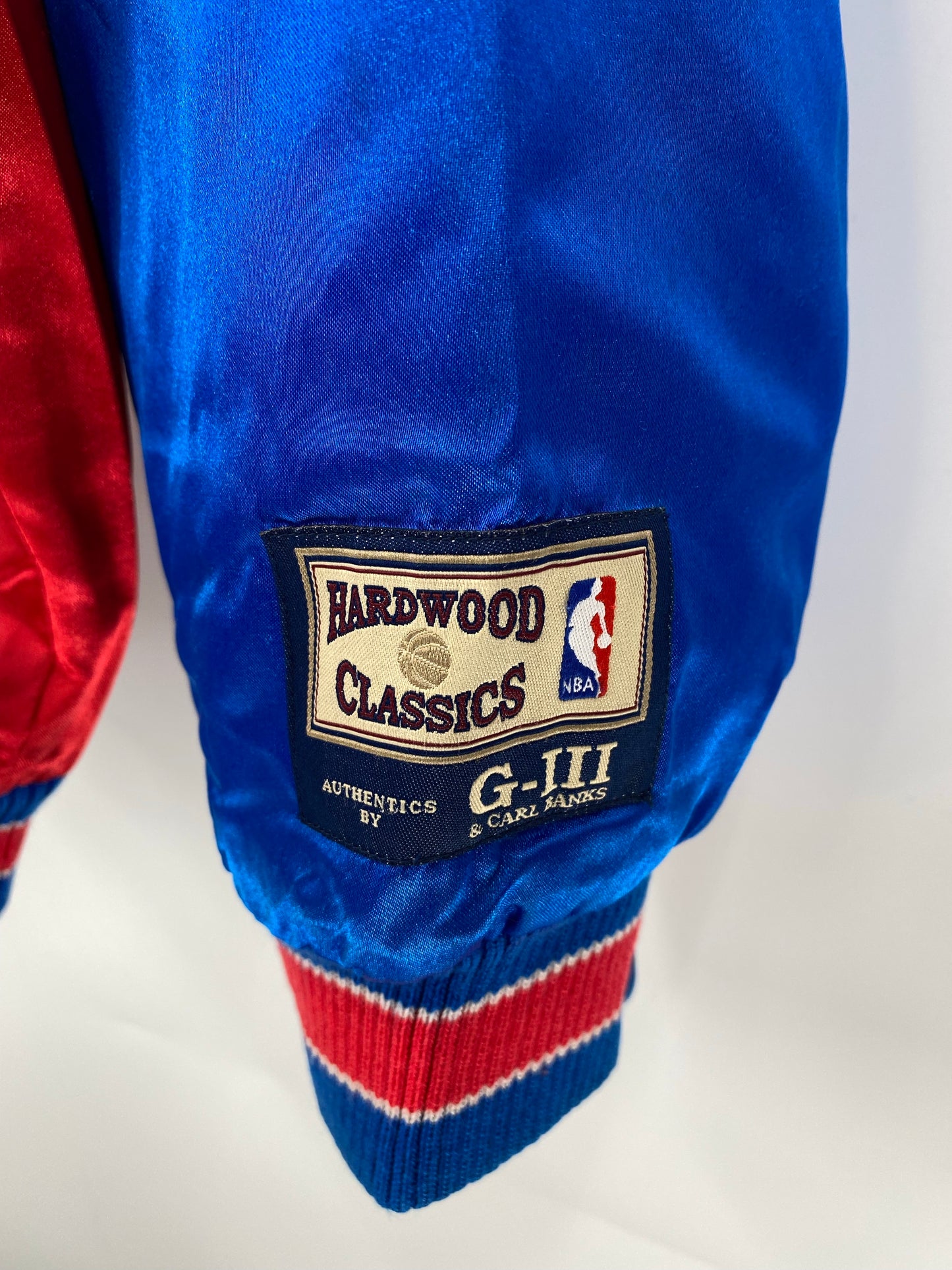 Vintage 76ers Size L NBA Nylon Jacket Padded Outerwear / K4379
