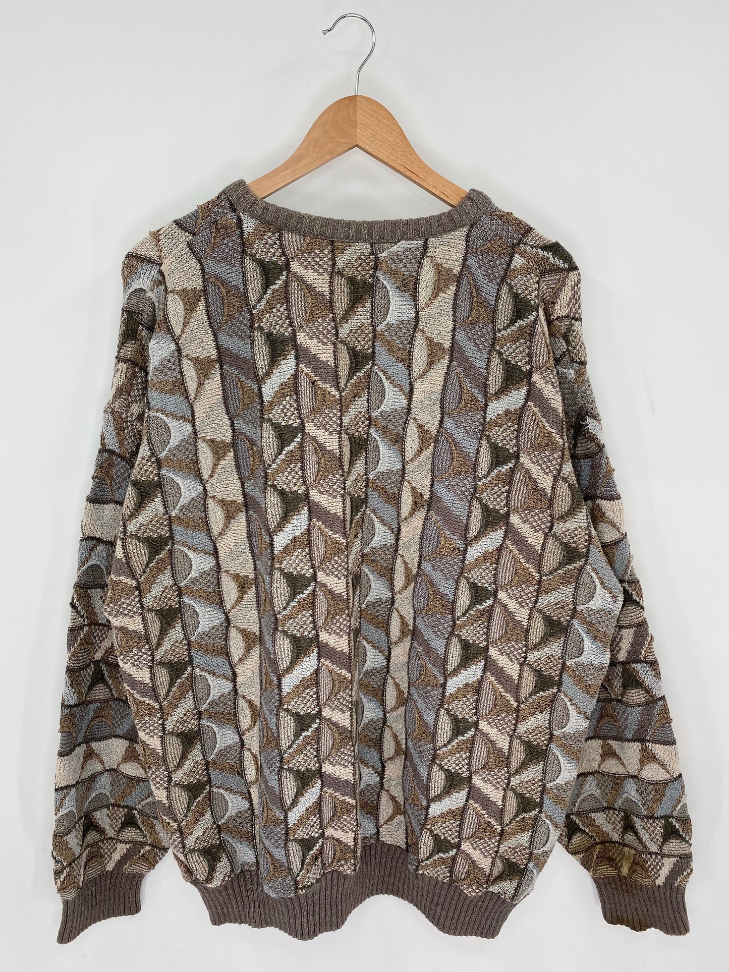 Vintage 3D COOGI- Style Made in USA Size XL Knit Sweater / K8442