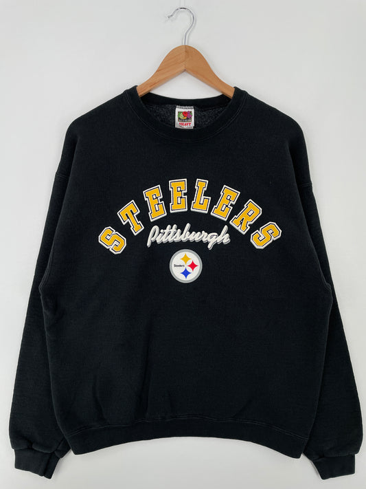 00' PITTSBURGH STEELERS Size XL Vintage NFL Sweat-Shirt / A8918