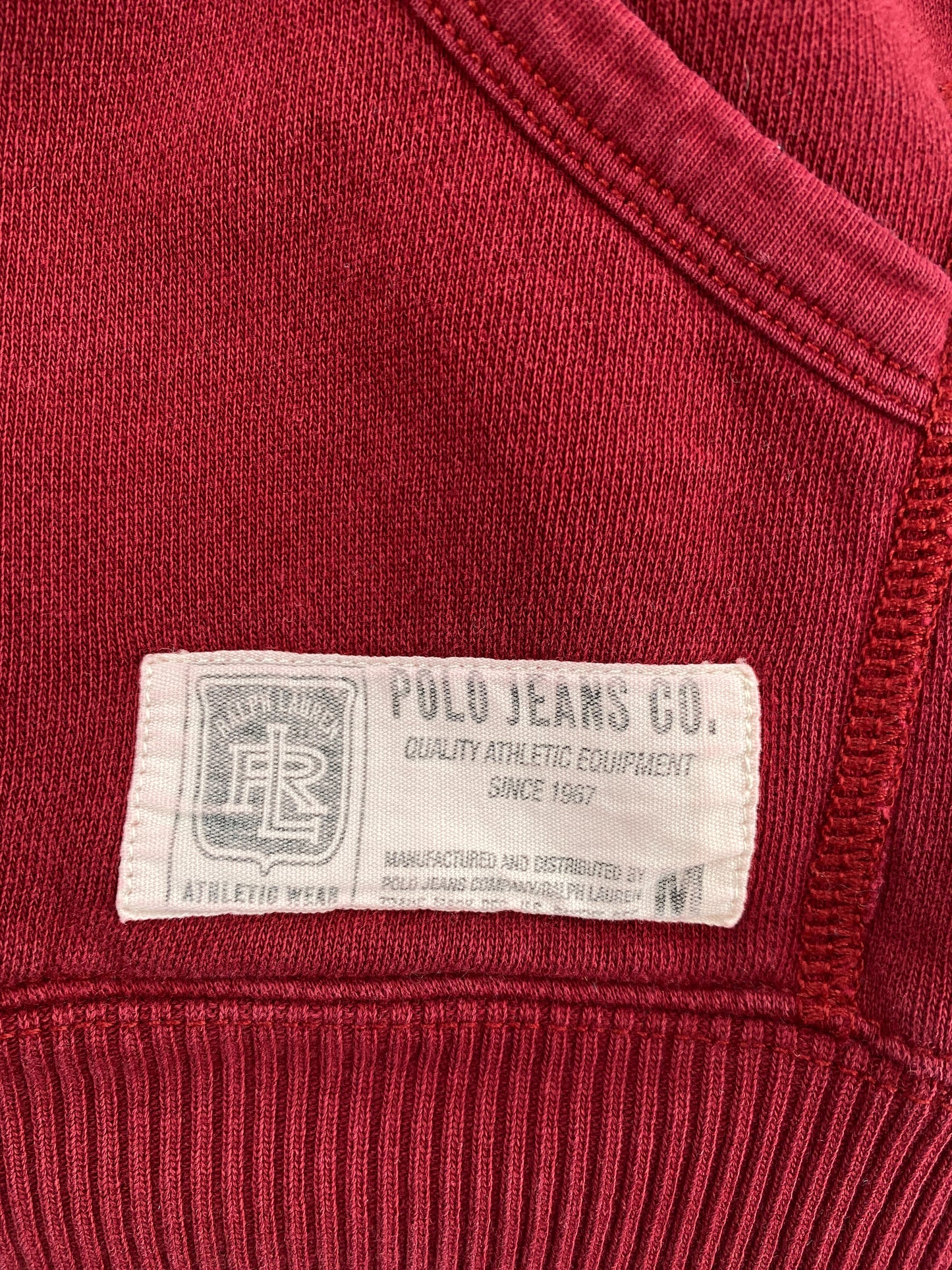 00' RALPH JEANS Size M Vintage Hoodie Sweat-shirt / A5855