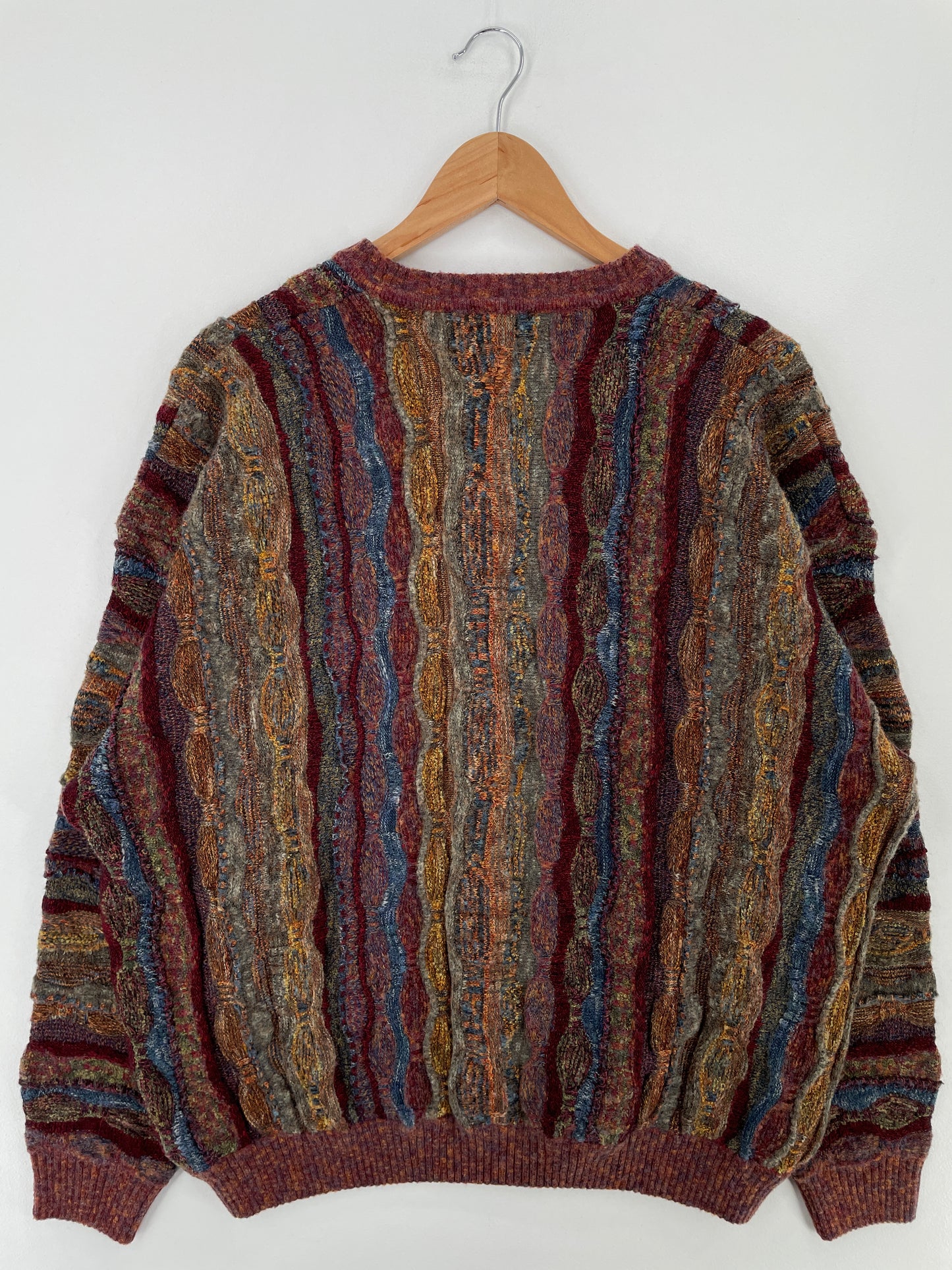 Vintage 3D COOGI- Style Size Approx.XL Wool Knit Sweater / A9699