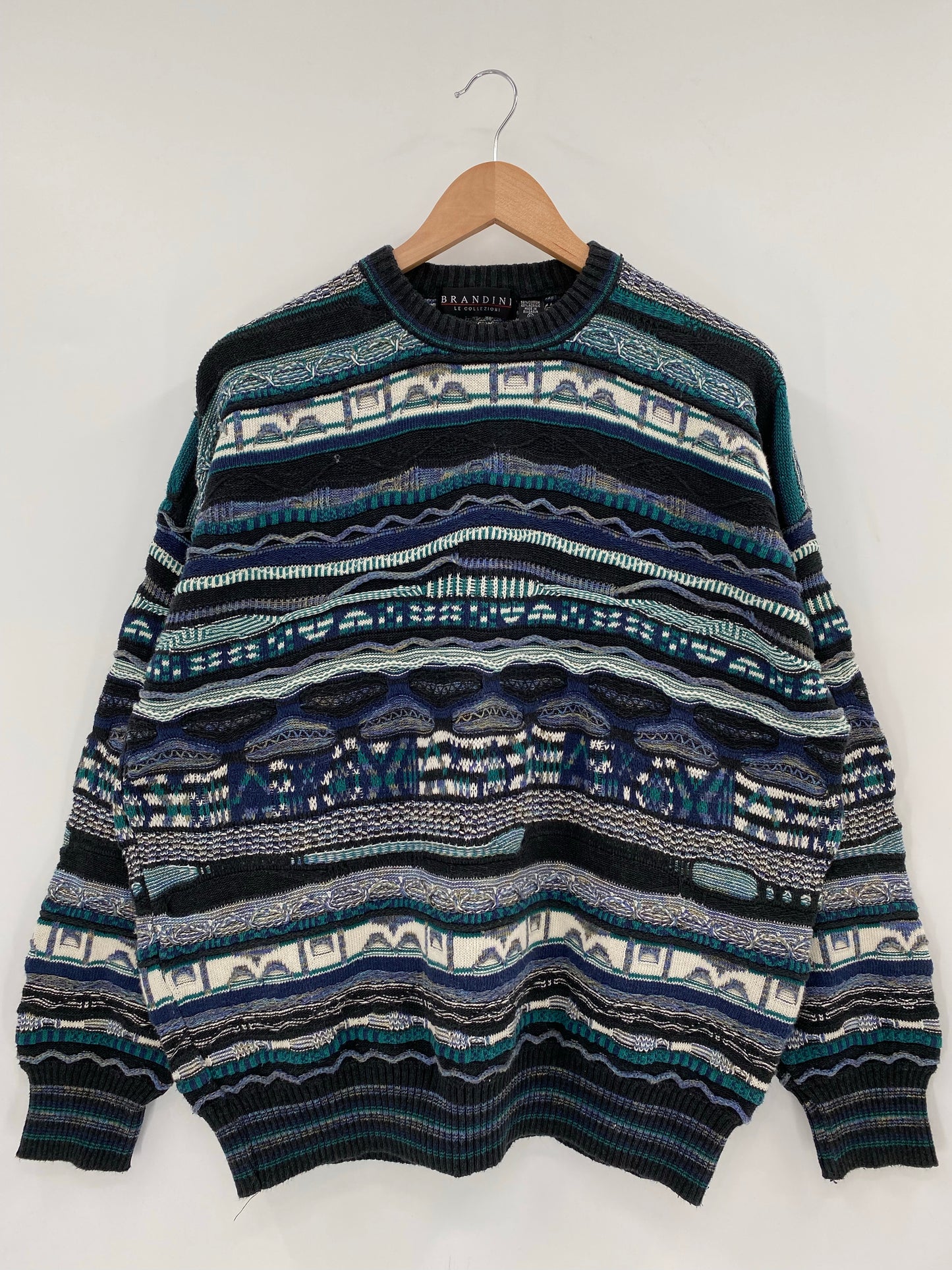 Vintage 3D COOGI- Style Size XL Knit Sweater/ K6934